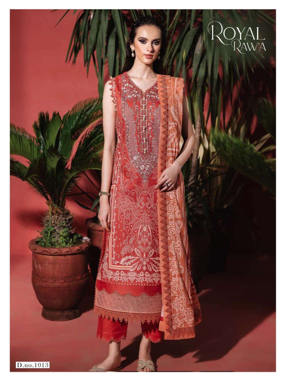 KAF FABRIC ROYAL RAWA VOL 1 COTTON DIGITAL KARACHI PRINTS SALWAR SUIT