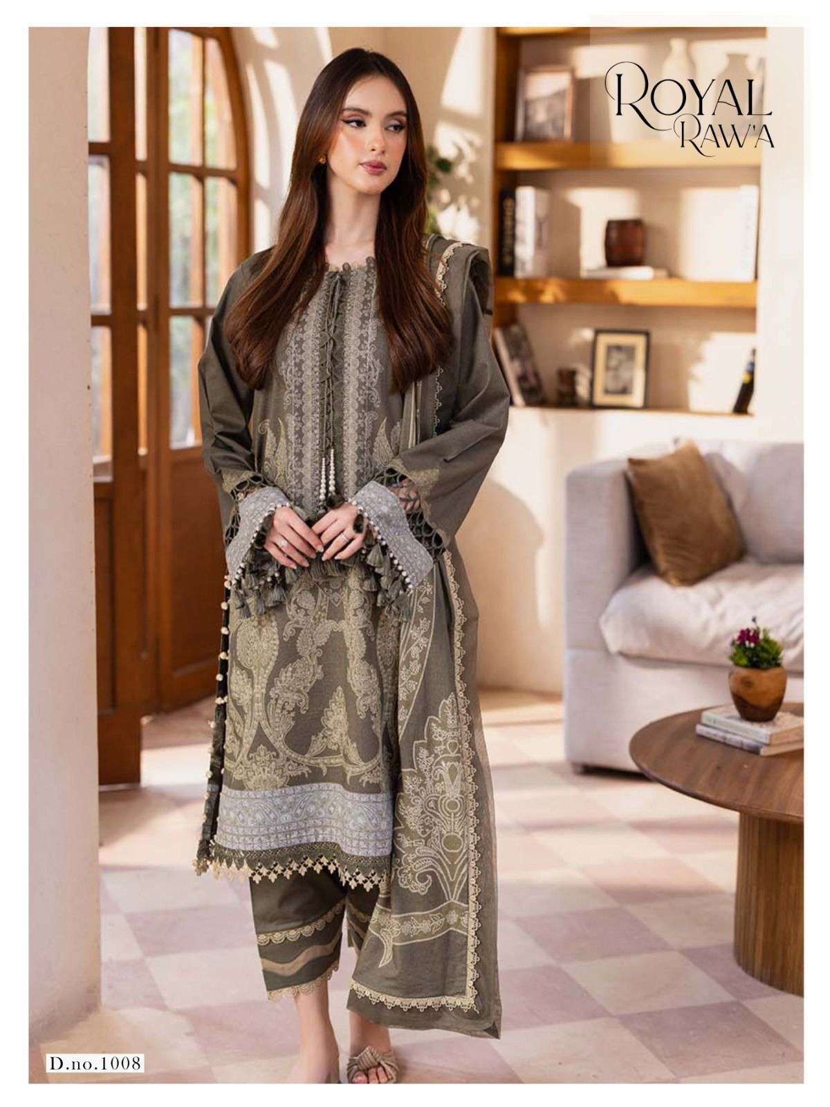 KAF FABRIC ROYAL RAWA VOL 1 COTTON DIGITAL KARACHI PRINTS SALWAR SUIT