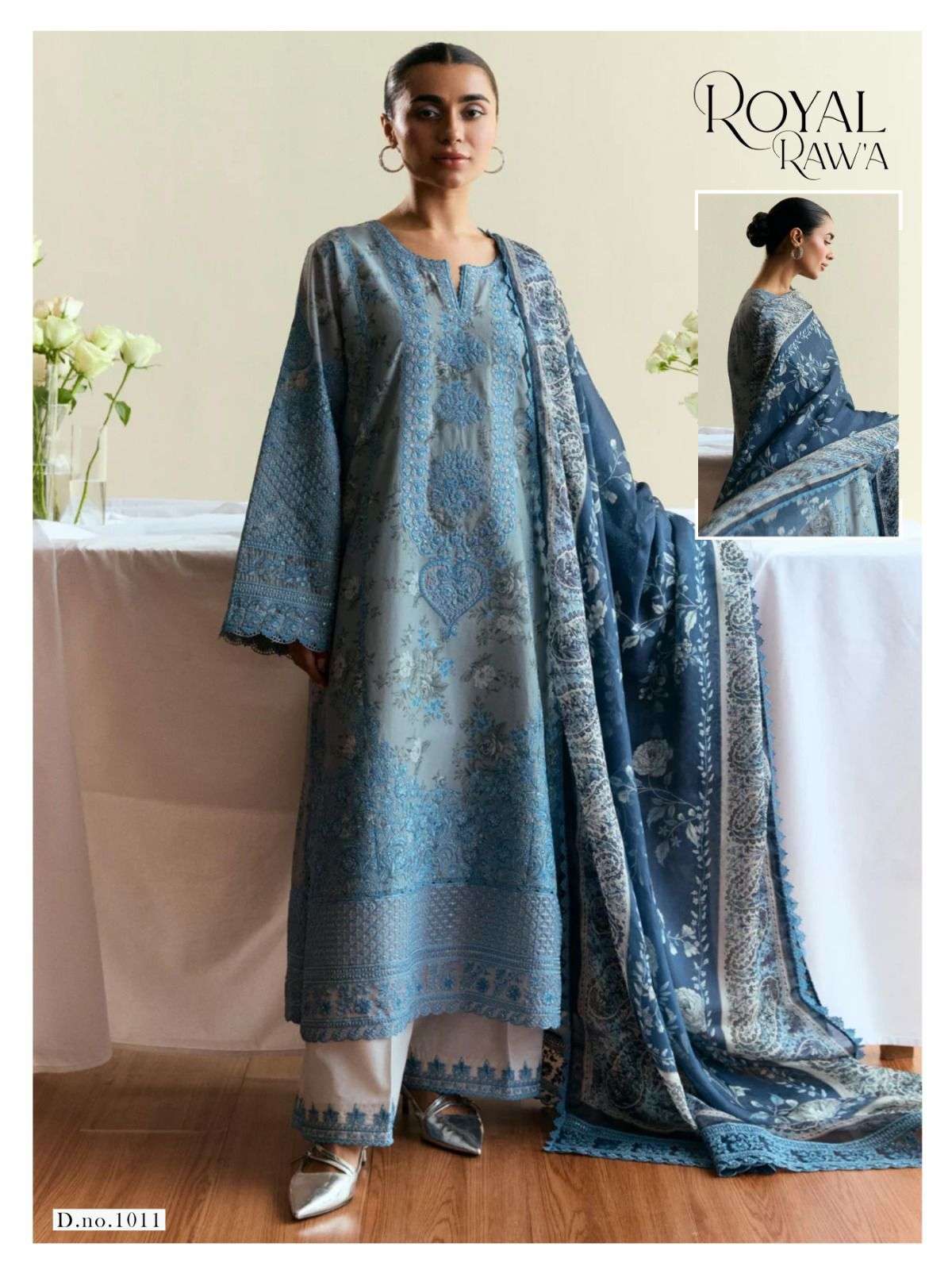 KAF FABRIC ROYAL RAWA VOL 1 COTTON DIGITAL KARACHI PRINTS SALWAR SUIT