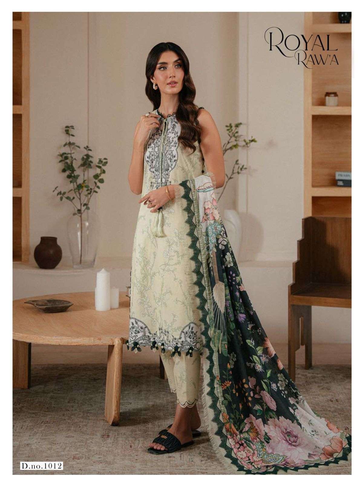 KAF FABRIC ROYAL RAWA VOL 1 COTTON DIGITAL KARACHI PRINTS SALWAR SUIT