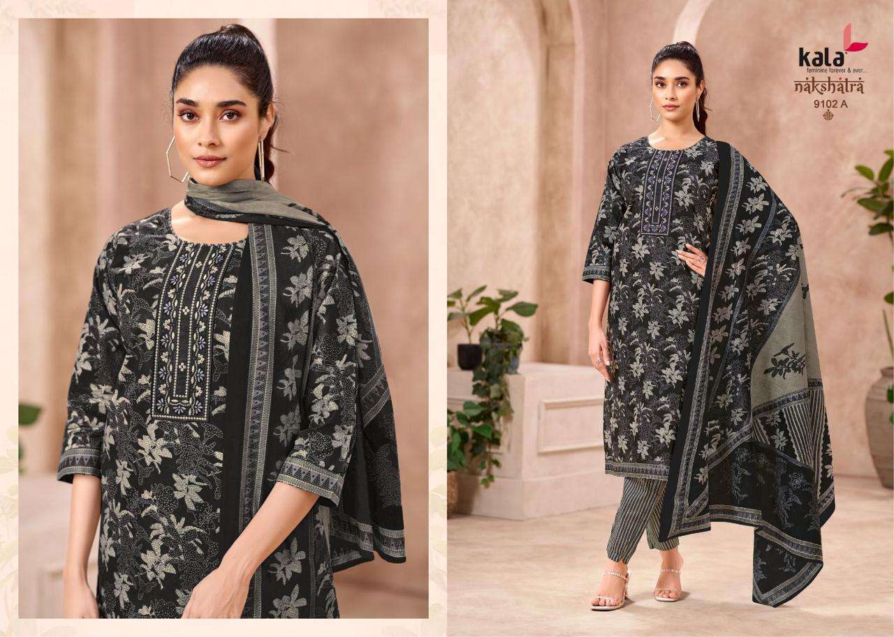 KALA FASHION NAKSHATRA VOL 5 COTTON PRINTED LADIES READY MADE SUIT	