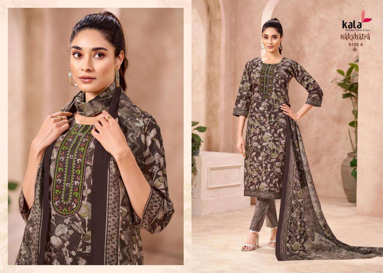 KALA FASHION NAKSHATRA VOL 5 COTTON PRINTED LADIES READY MADE SUIT	