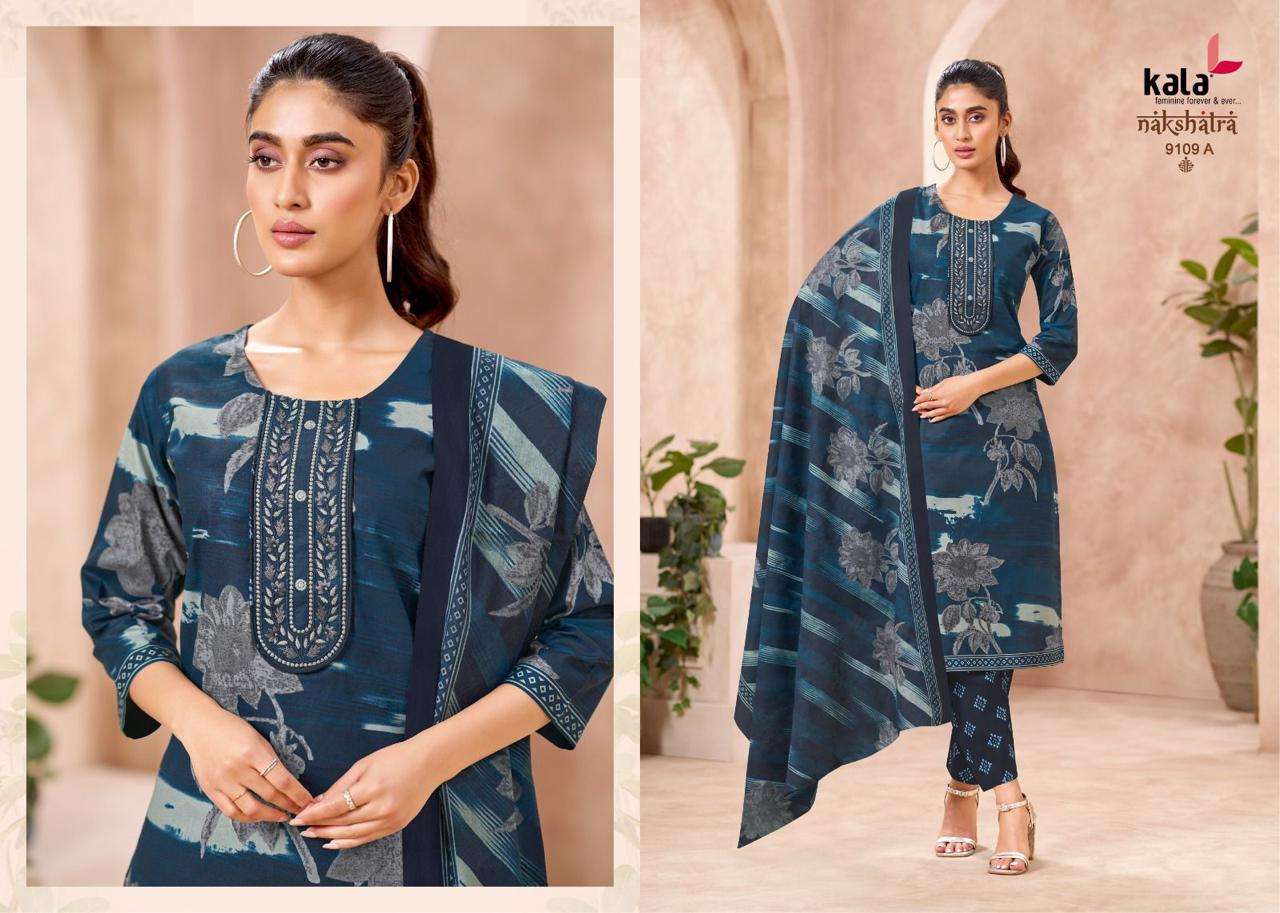 KALA FASHION NAKSHATRA VOL 5 COTTON PRINTED LADIES READY MADE SUIT	