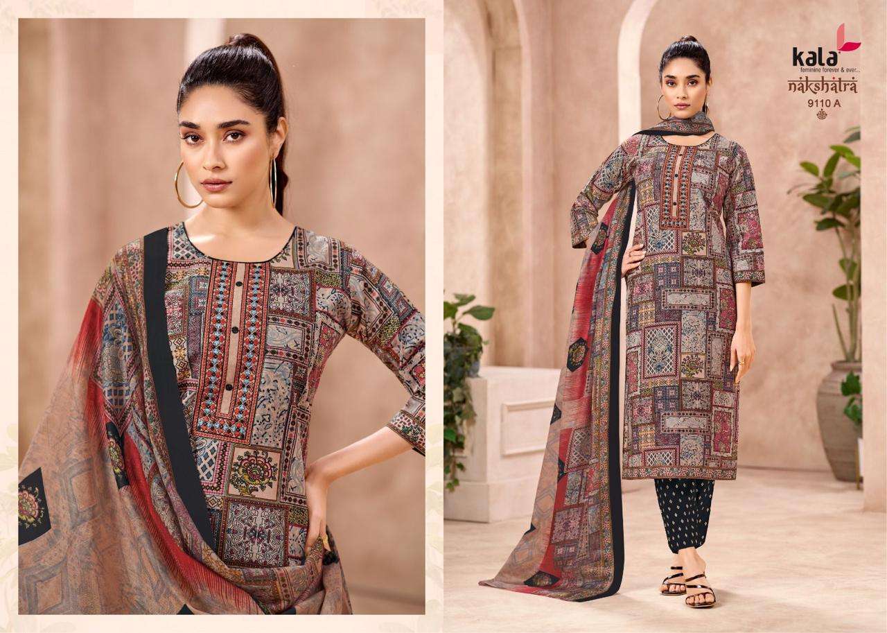 KALA FASHION NAKSHATRA VOL 5 COTTON PRINTED LADIES READY MADE SUIT	