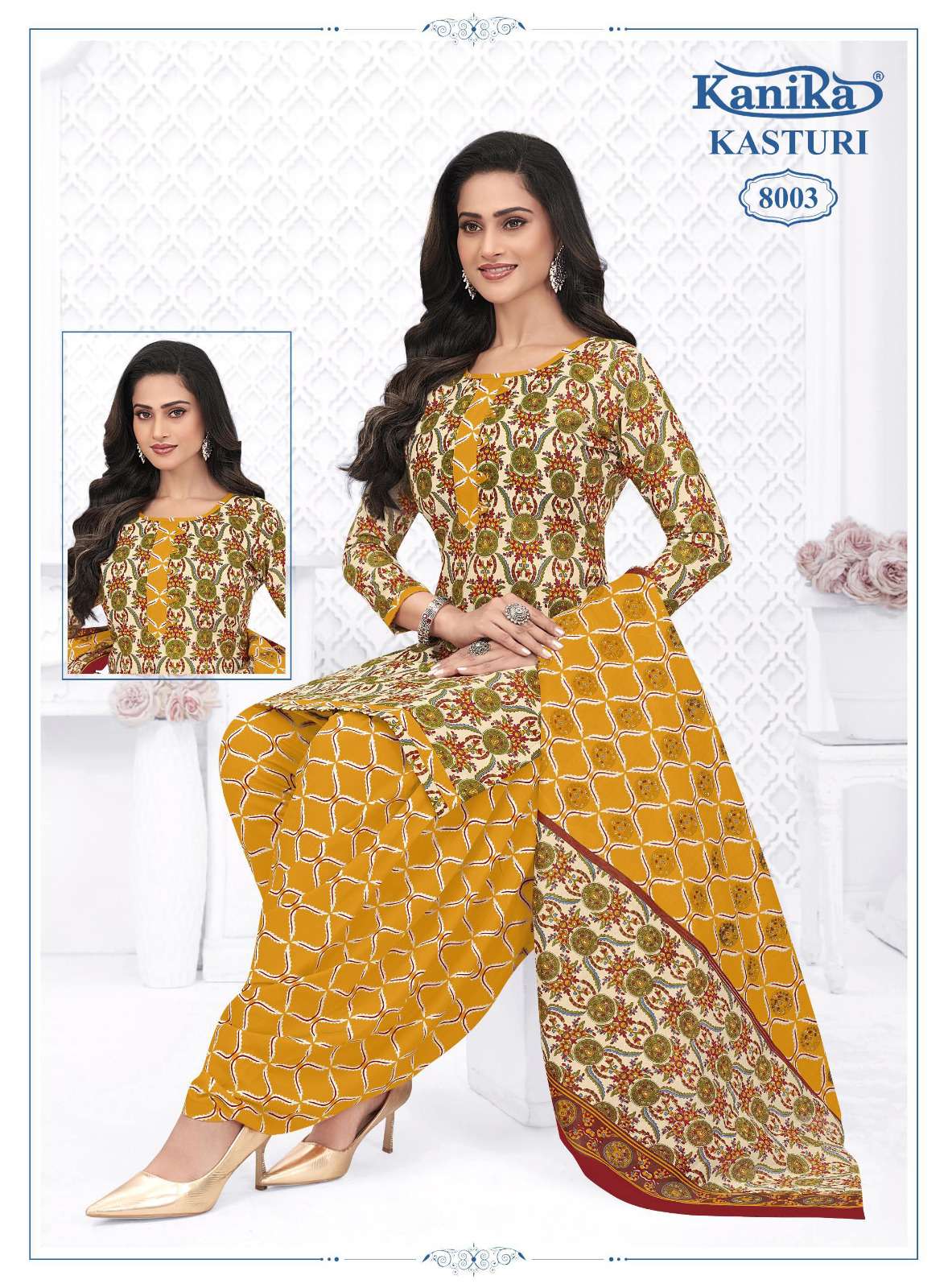 KANIKA KASTURI VOL 8 COTTON PRINTED READY MADE PATIYALA SUIT
