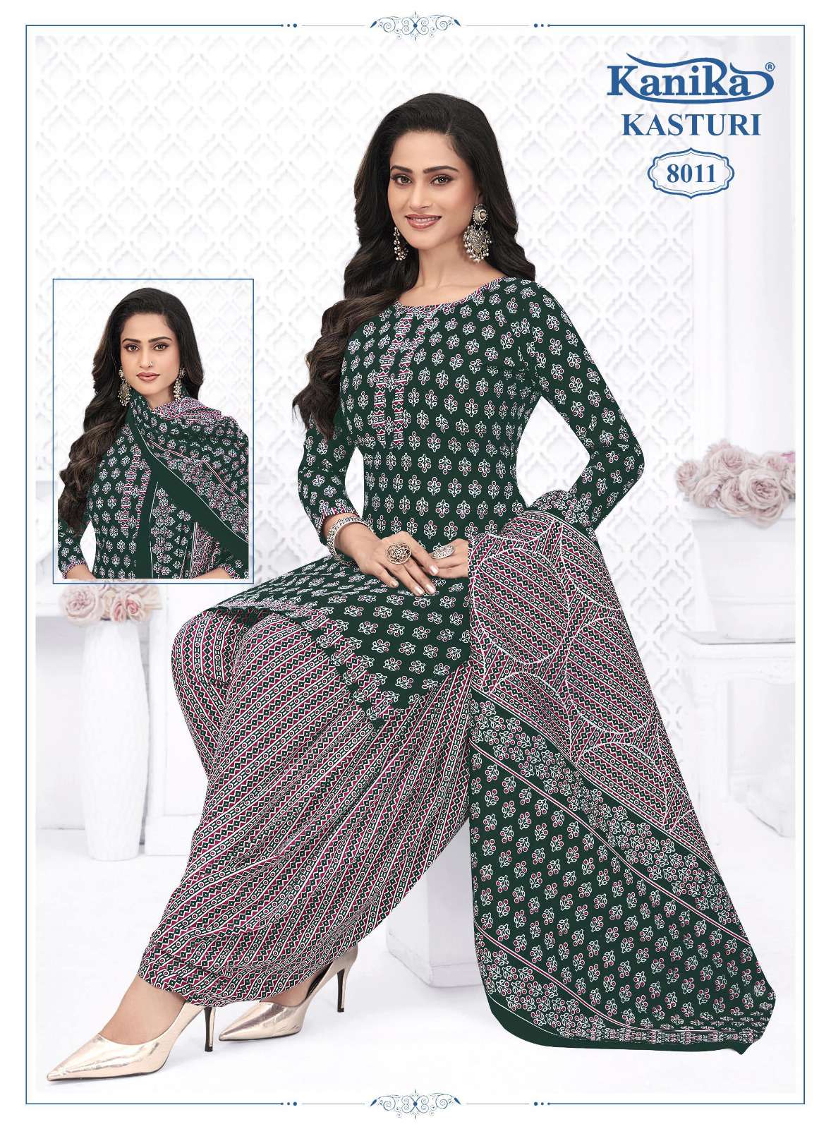 KANIKA KASTURI VOL 8 COTTON PRINTED READY MADE PATIYALA SUIT