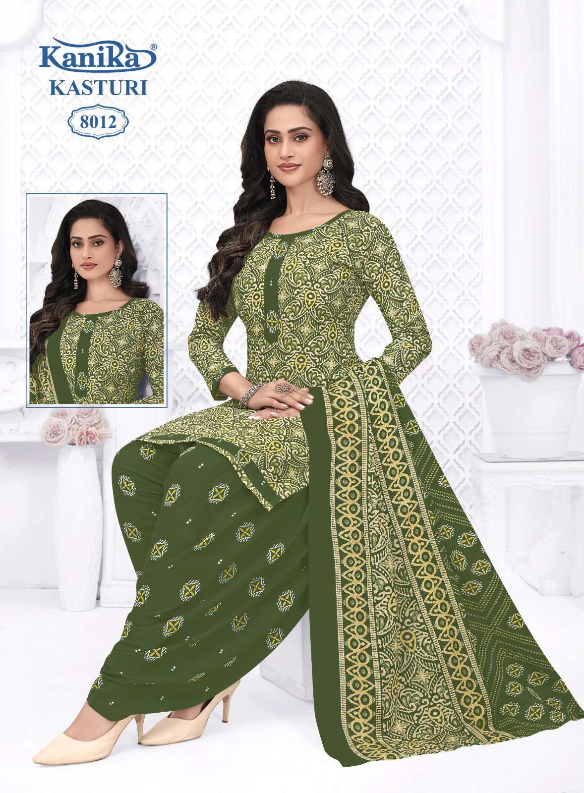 KANIKA KASTURI VOL 8 COTTON PRINTED READY MADE PATIYALA SUIT