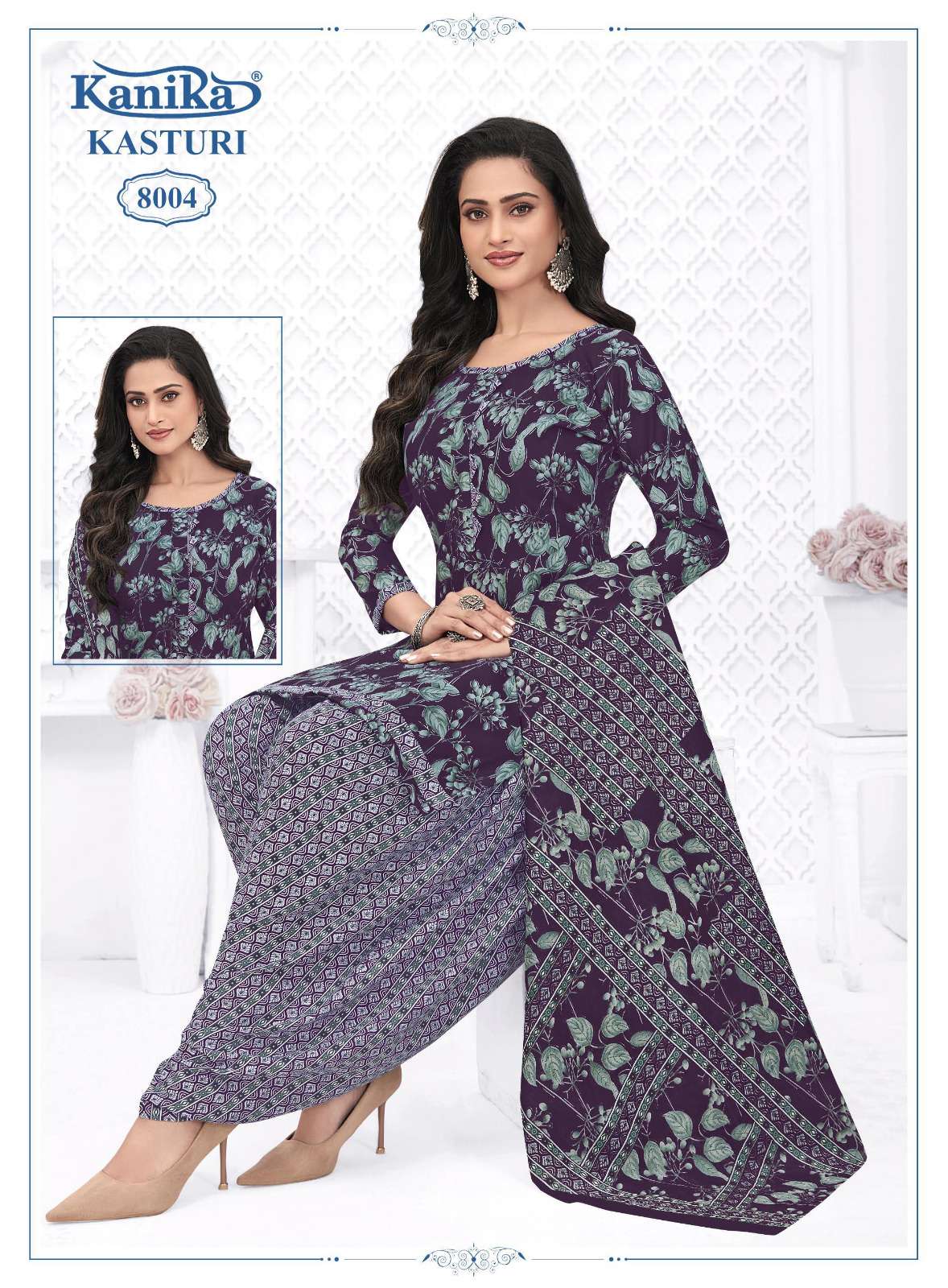 KANIKA KASTURI VOL 8 COTTON PRINTED READY MADE PATIYALA SUIT