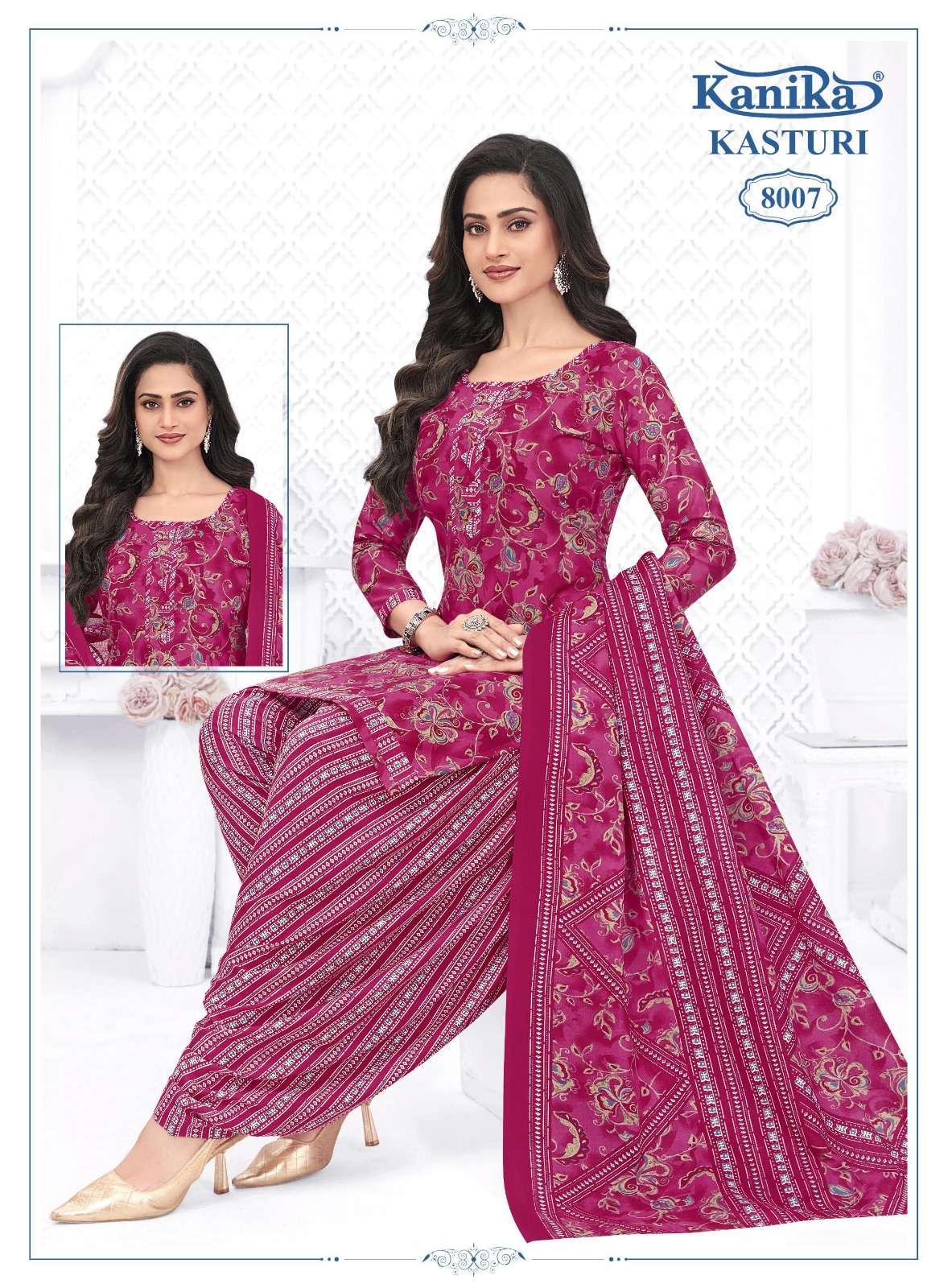 KANIKA KASTURI VOL 8 COTTON PRINTED READY MADE PATIYALA SUIT
