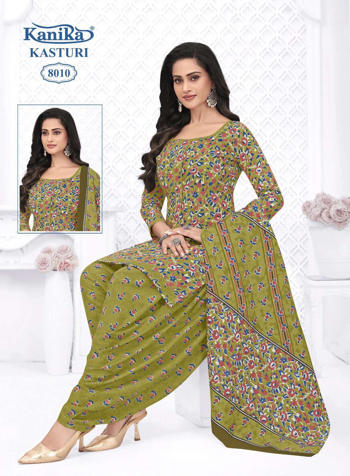 KANIKA KASTURI VOL 8 COTTON PRINTED READY MADE PATIYALA SUIT