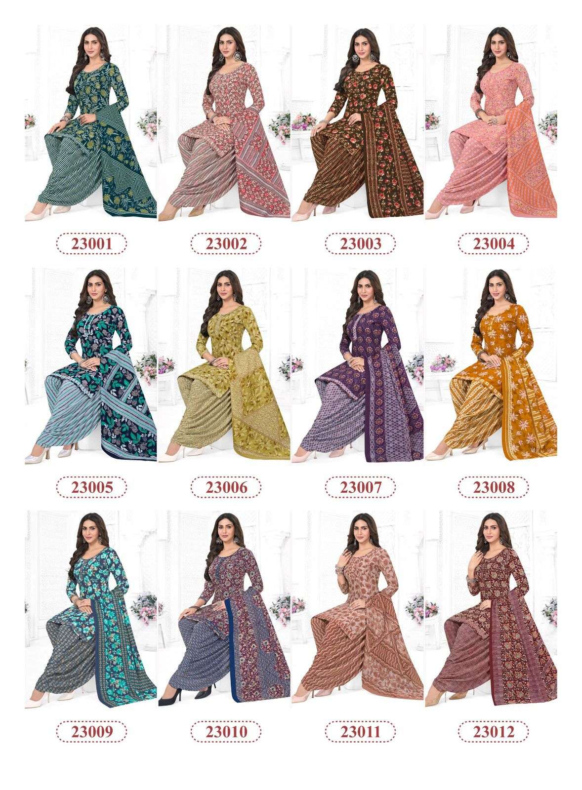 KANIKA PANCHI VOL 23 COTTON READY MADE PATIYALA SUIT