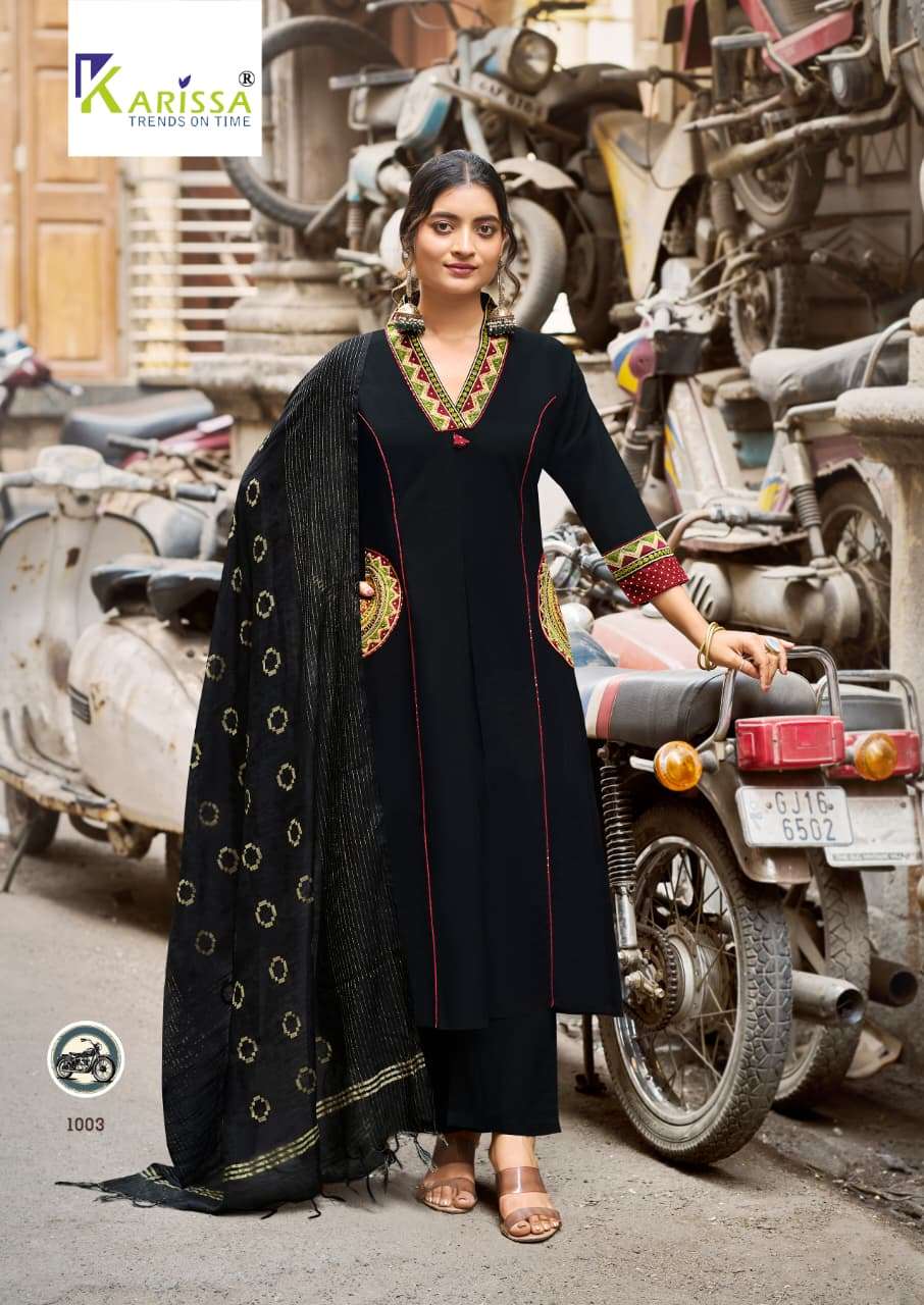 KARISSA KASHMIRA COTTON PREETY LOOKS DESIGNER LADIES 3PCS SET COLLECTION 