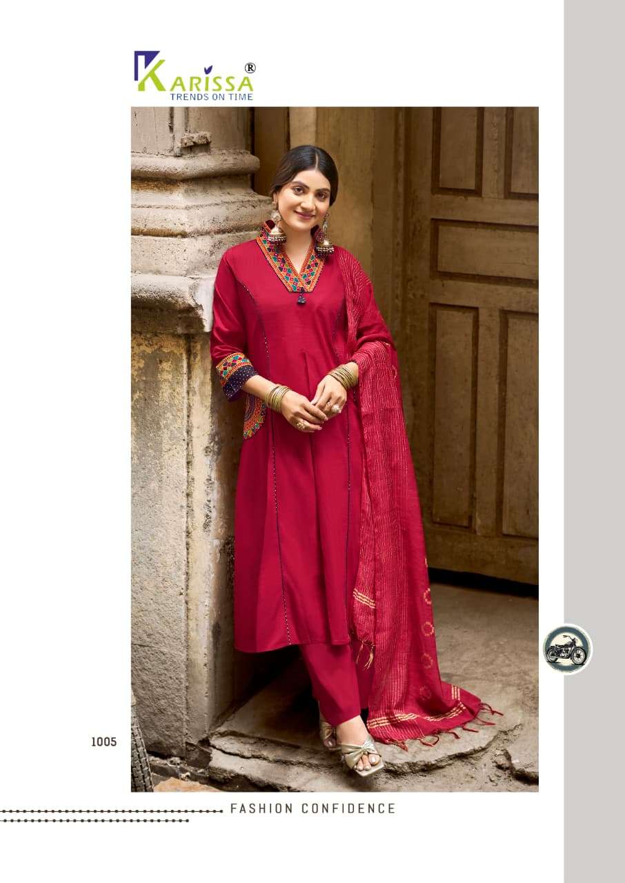 KARISSA KASHMIRA COTTON PREETY LOOKS DESIGNER LADIES 3PCS SET COLLECTION 