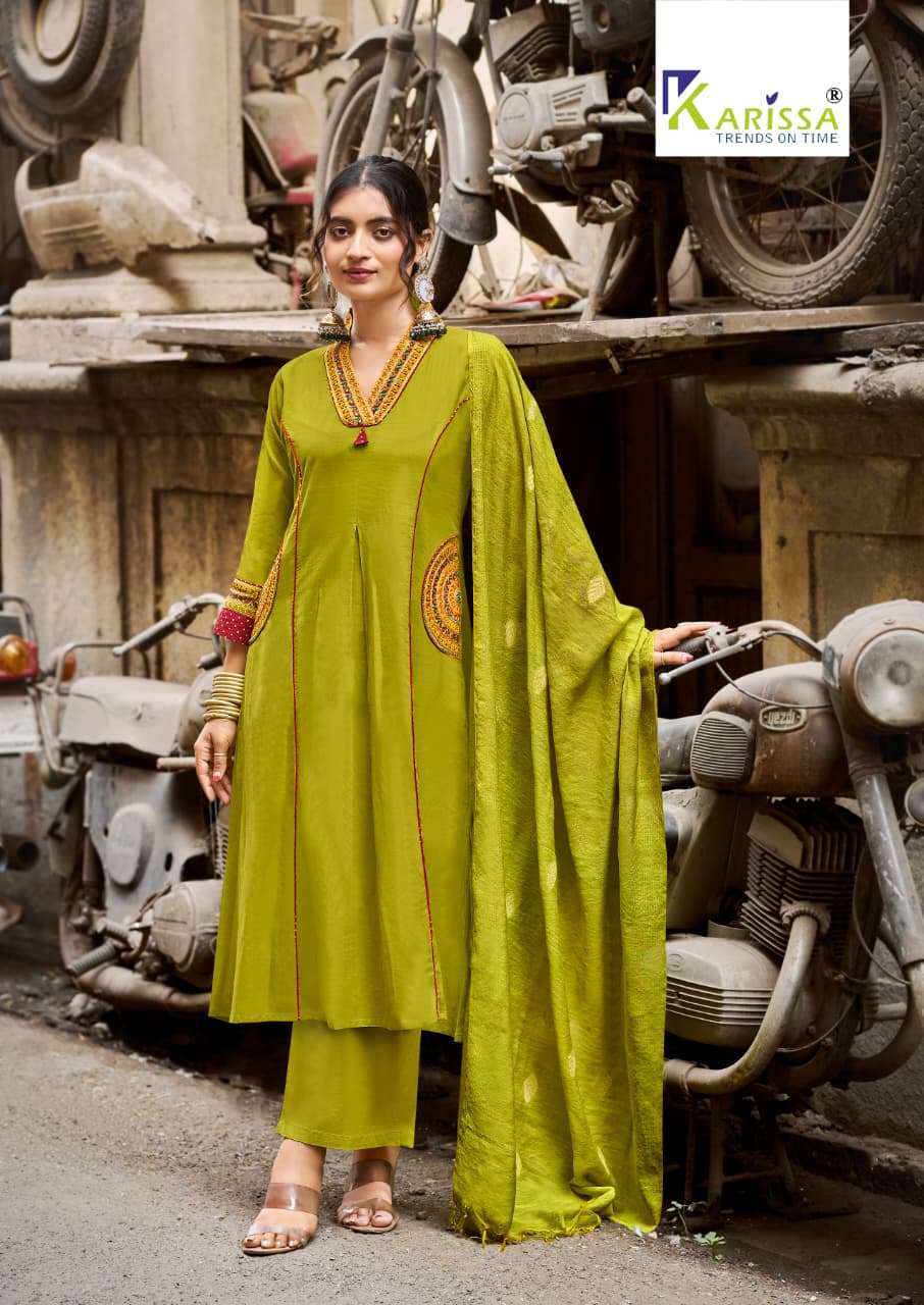 KARISSA KASHMIRA COTTON PREETY LOOKS DESIGNER LADIES 3PCS SET COLLECTION 