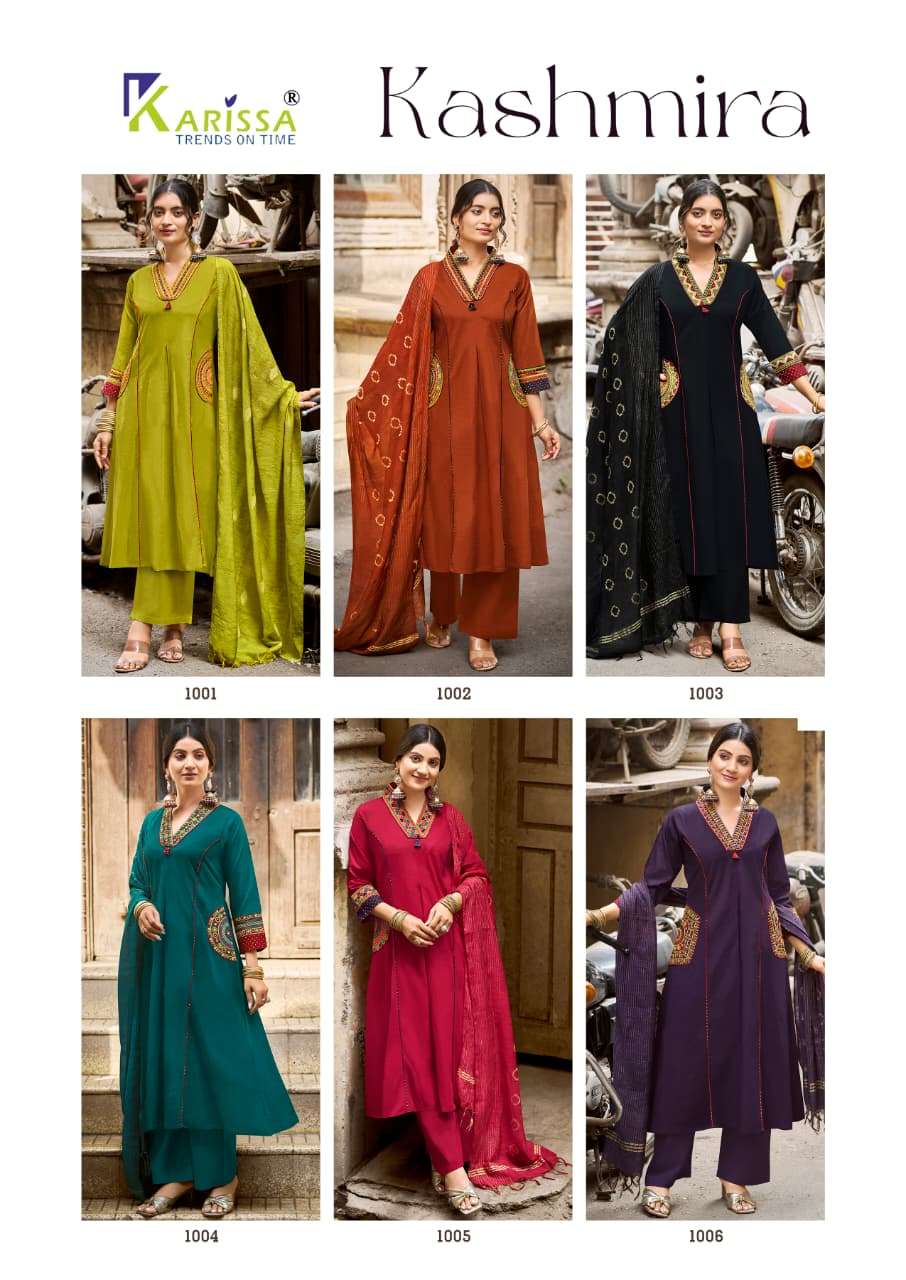 KARISSA KASHMIRA COTTON PREETY LOOKS DESIGNER LADIES 3PCS SET COLLECTION 
