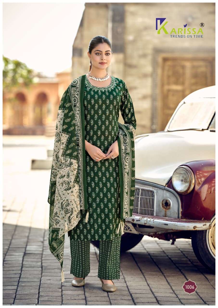 KARISSA SUMMER VIBES COTTON PRINTED FANCY SUMMER WEAR LADIES 3PCS SET COLLECTION 