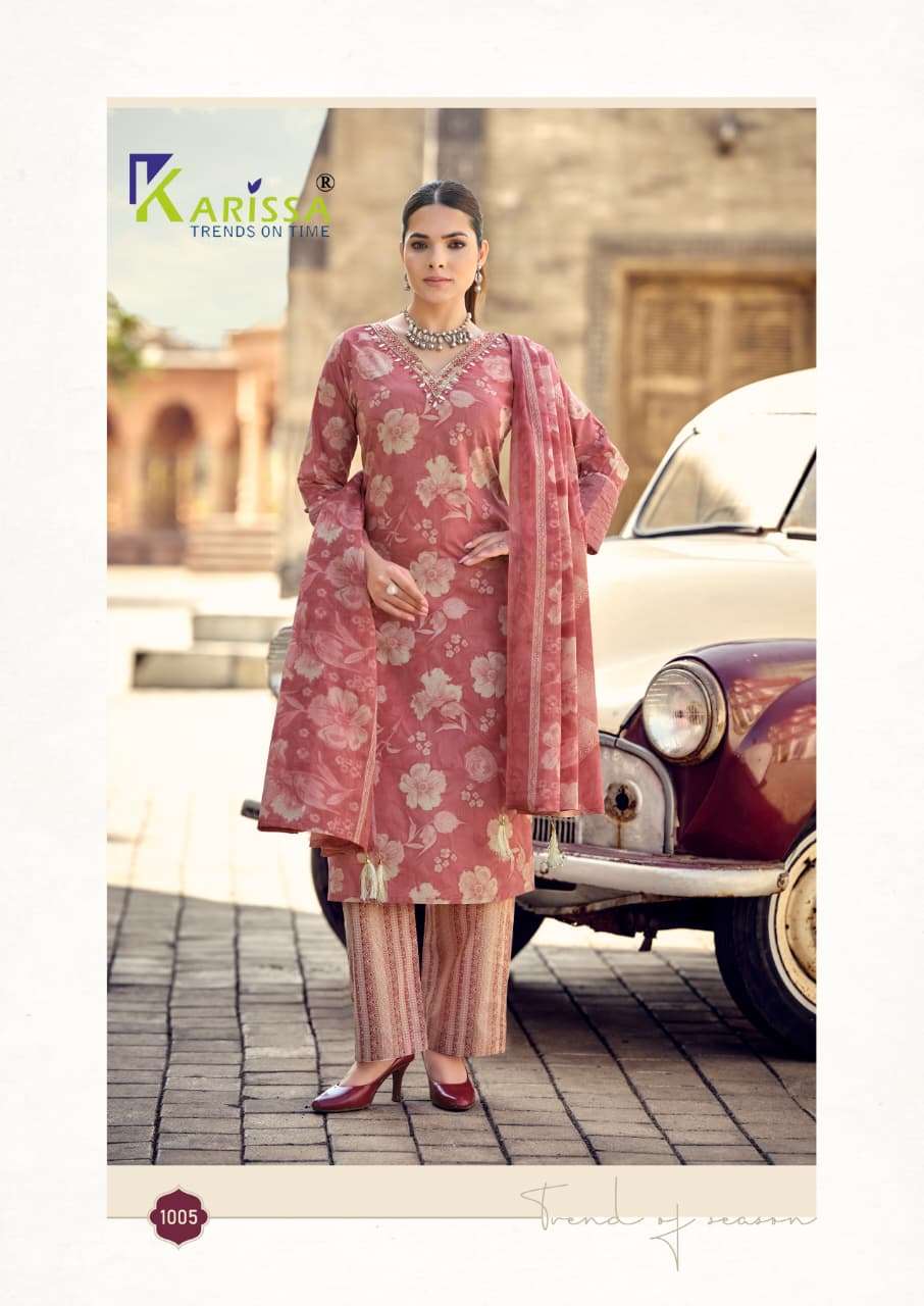 KARISSA SUMMER VIBES COTTON PRINTED FANCY SUMMER WEAR LADIES 3PCS SET COLLECTION 