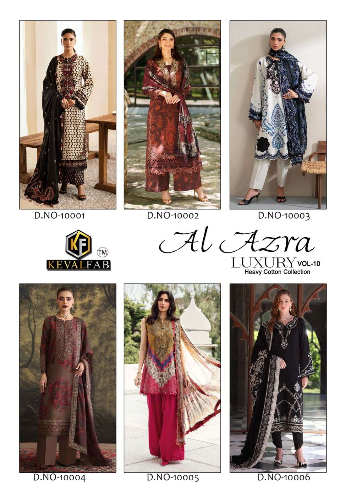 KEVAL FAB AL AZARA VOL 10 COTTON DIGITAL PRINT SALWAR SUIT	