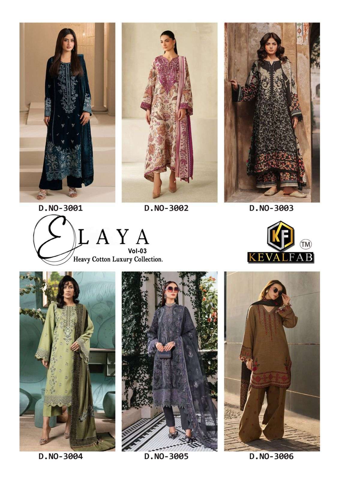 KEVAL FAB ELAYA VOL 3 LAWN COTTON DIGITAL PRINT SALWAR SUIT