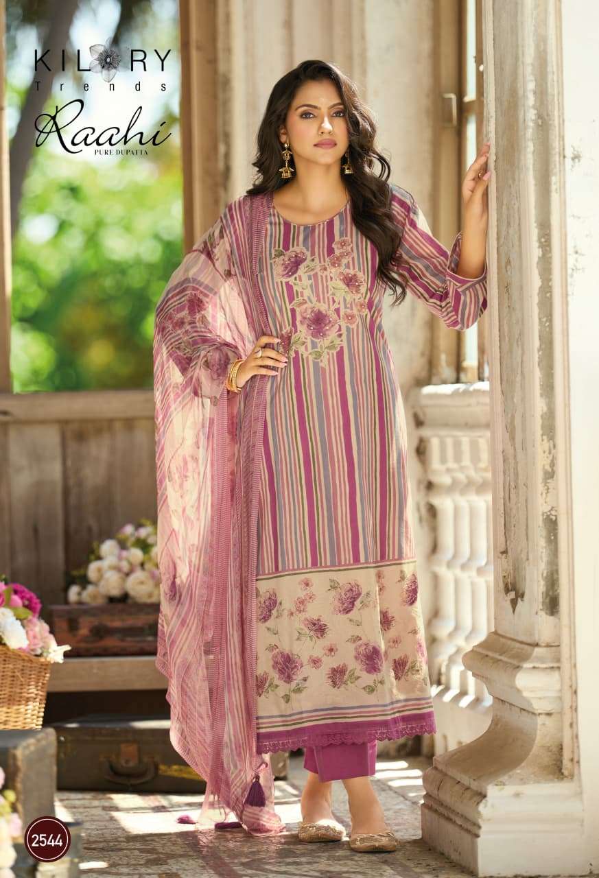KILORY TRENDS RAAHI LAWN COTTON DIGITAL PRINT WITH EMBROIDERY WORK SUIT