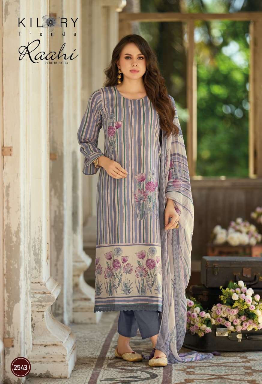 KILORY TRENDS RAAHI LAWN COTTON DIGITAL PRINT WITH EMBROIDERY WORK SUIT