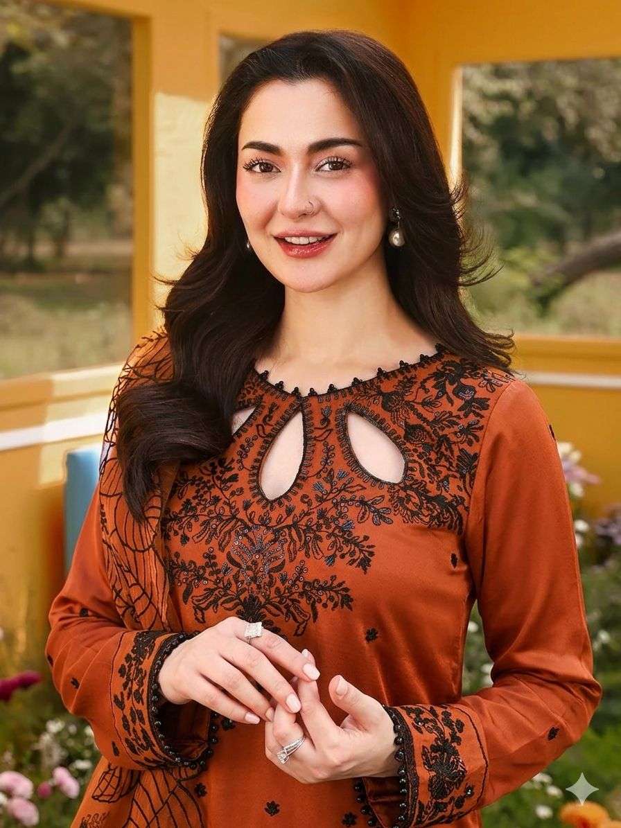 LADY LOOK 041 SATIN DESIGNER WORK PARTY WEAR PAKISTANI STYLE SUIT