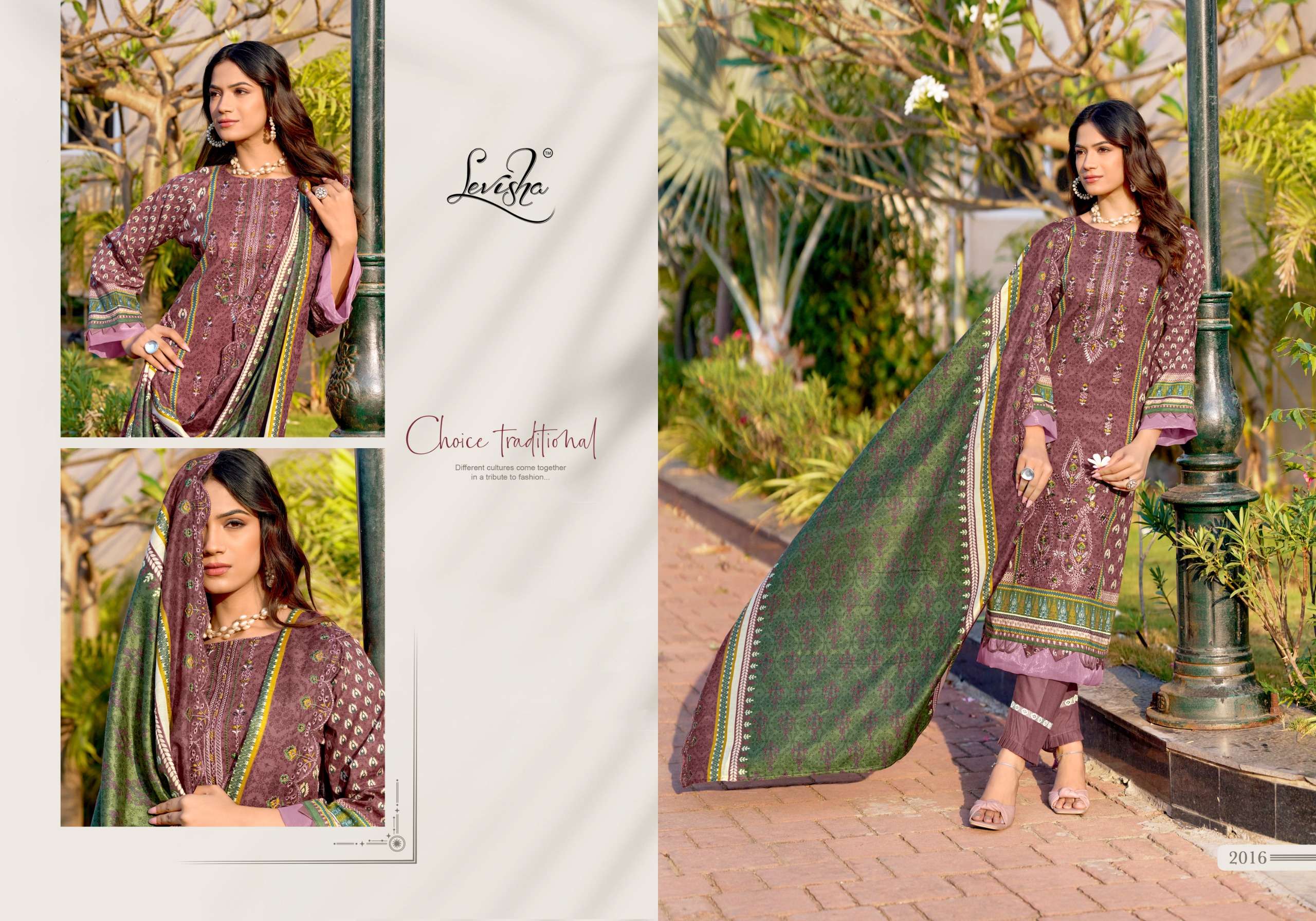LEVISHA MADHUBALA VOL 14 LAWN COTTON DIGITAL PRINT WITH FANCY WORK SUIT