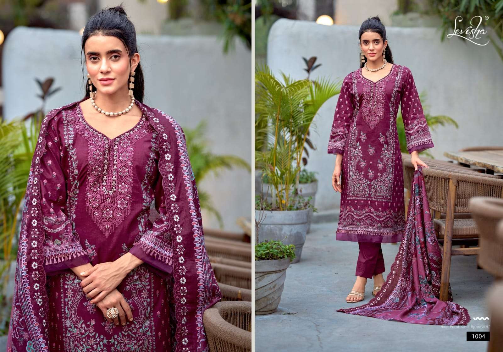 LEVISHA NEEDAL WONDER NX VOL 2 LAWN COTTON DIGITAL PRINT WITH FANCY WORK SUIT
