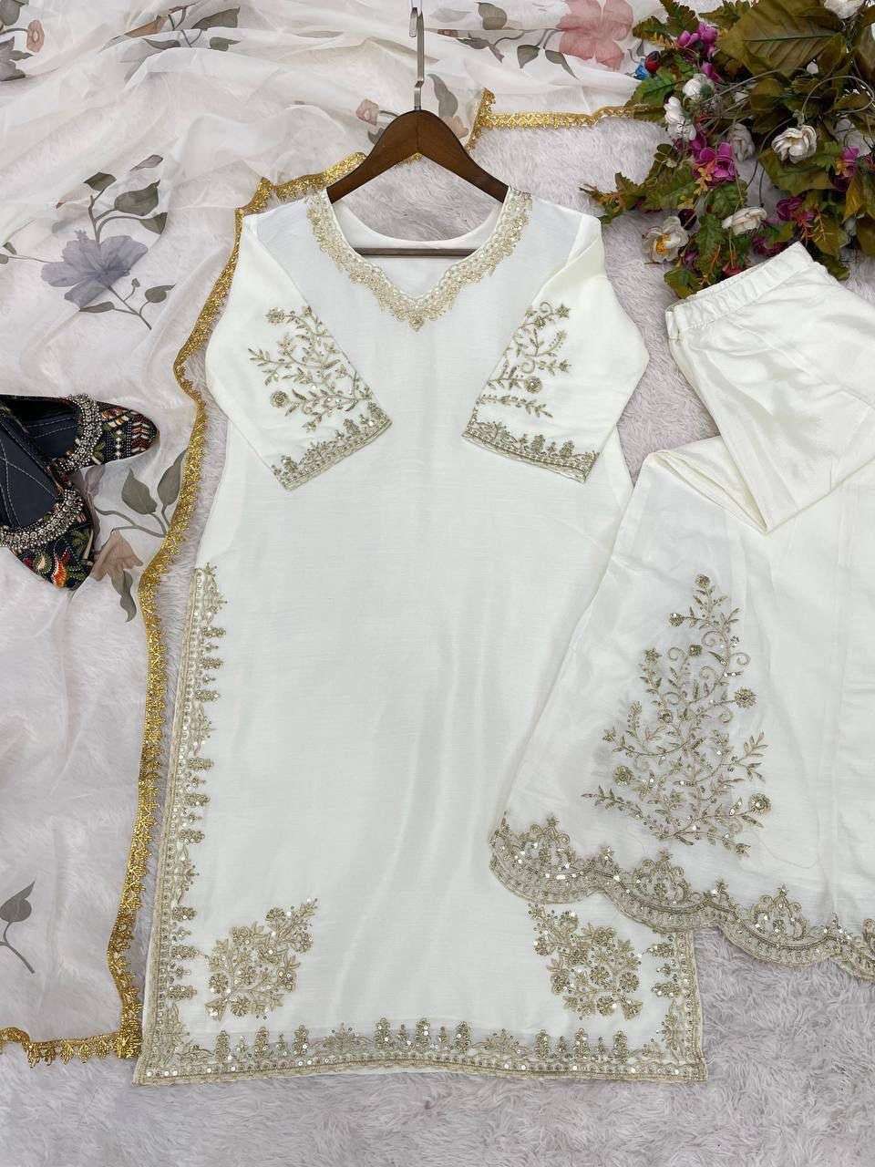 LG 1872 CHINON WITH SEQUANCE EMBROIDERY WORK GHARARA SUIT