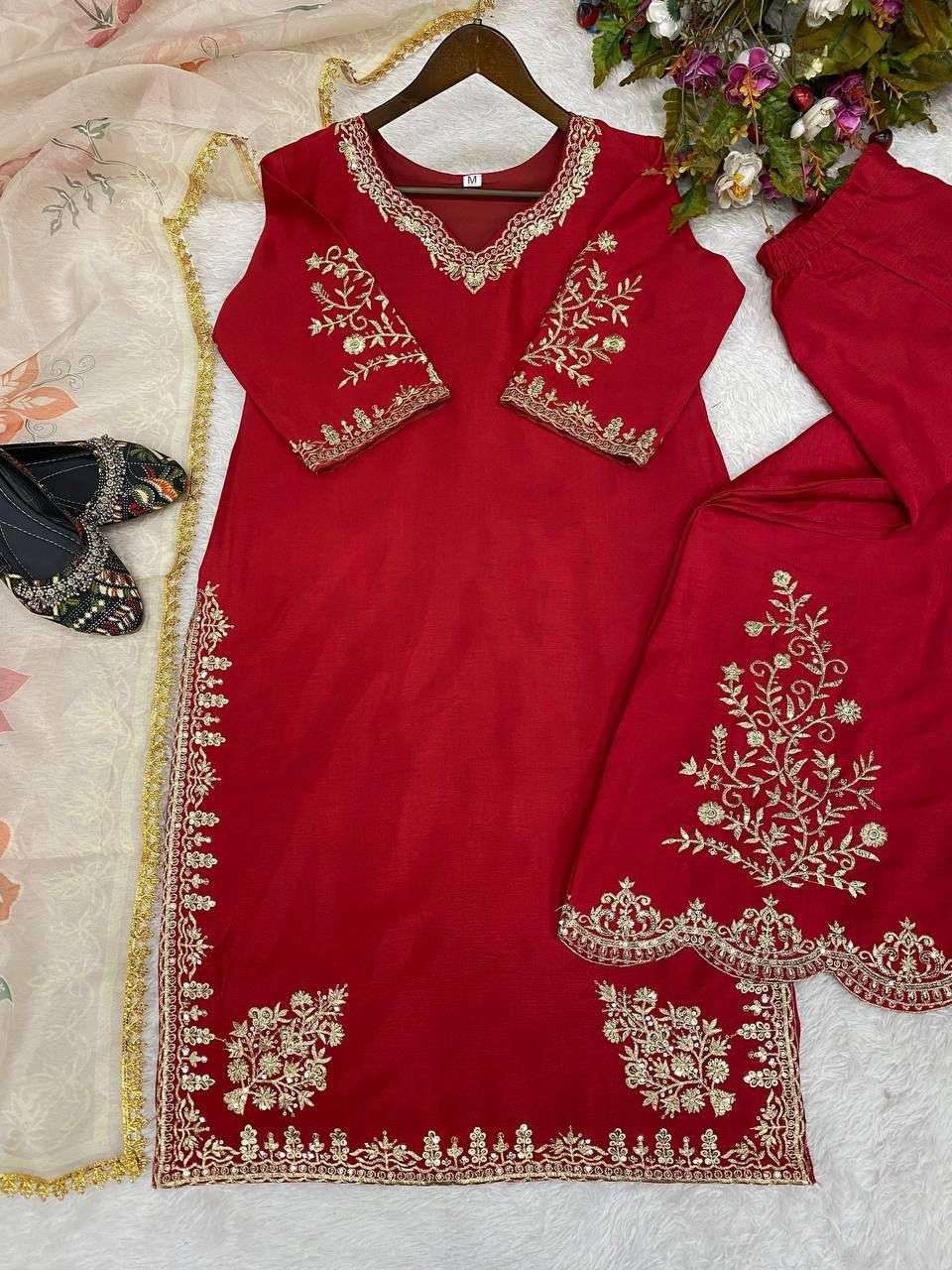 LG 1872 CHINON WITH SEQUANCE EMBROIDERY WORK GHARARA SUIT