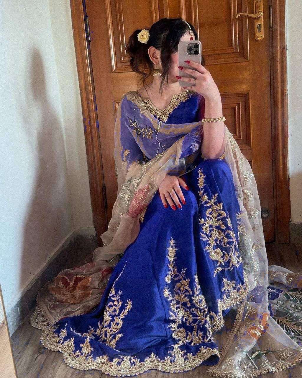 LG 1872 CHINON WITH SEQUANCE EMBROIDERY WORK GHARARA SUIT