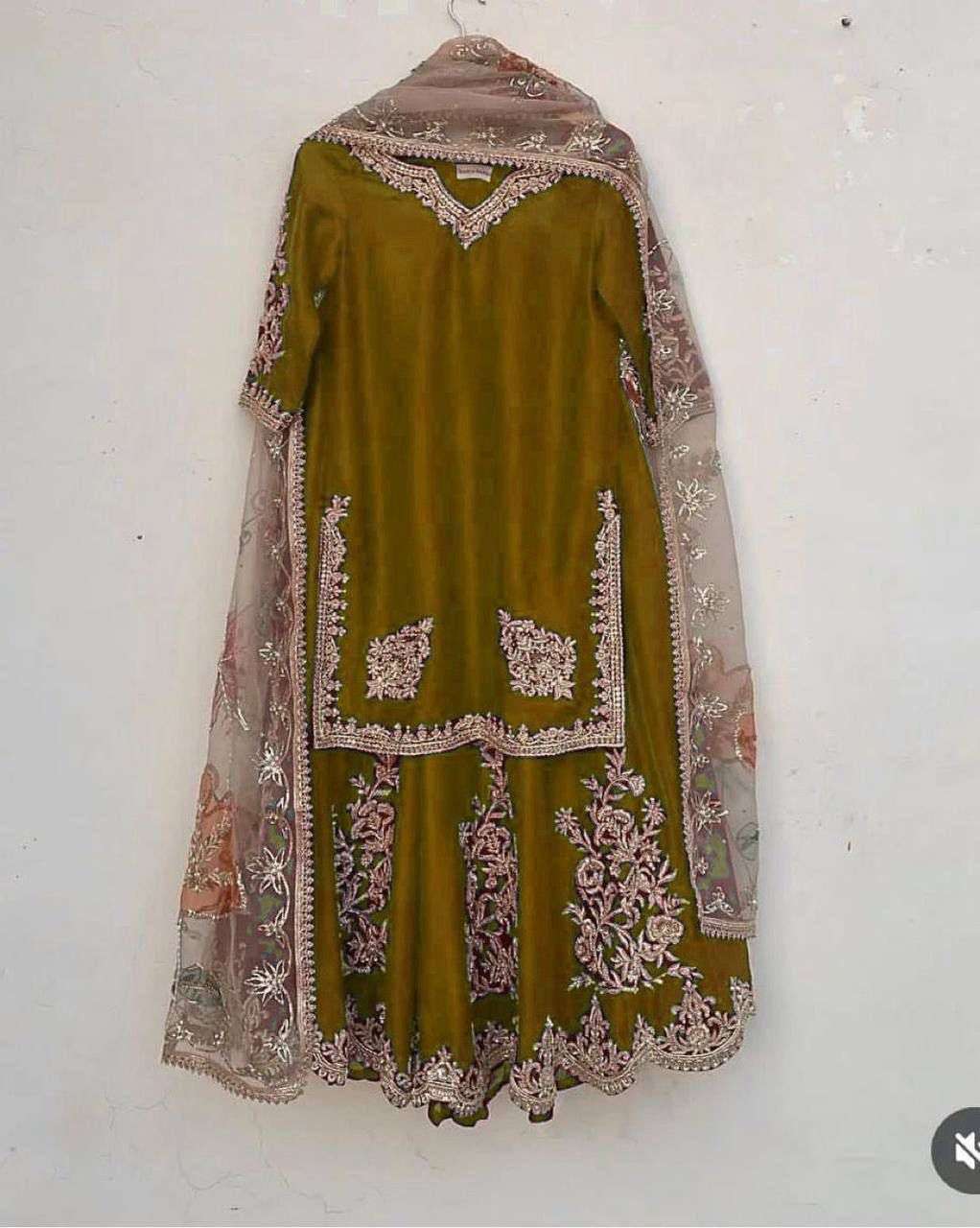 LG 1872 CHINON WITH SEQUANCE EMBROIDERY WORK GHARARA SUIT
