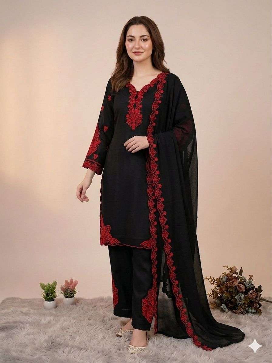 LG 2079 COTTON FANCY EMBROIDERY WORK LADIES PAKISTANI STYLE SUIT