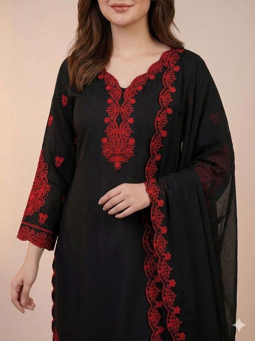 LG 2079 COTTON FANCY EMBROIDERY WORK LADIES PAKISTANI STYLE SUIT