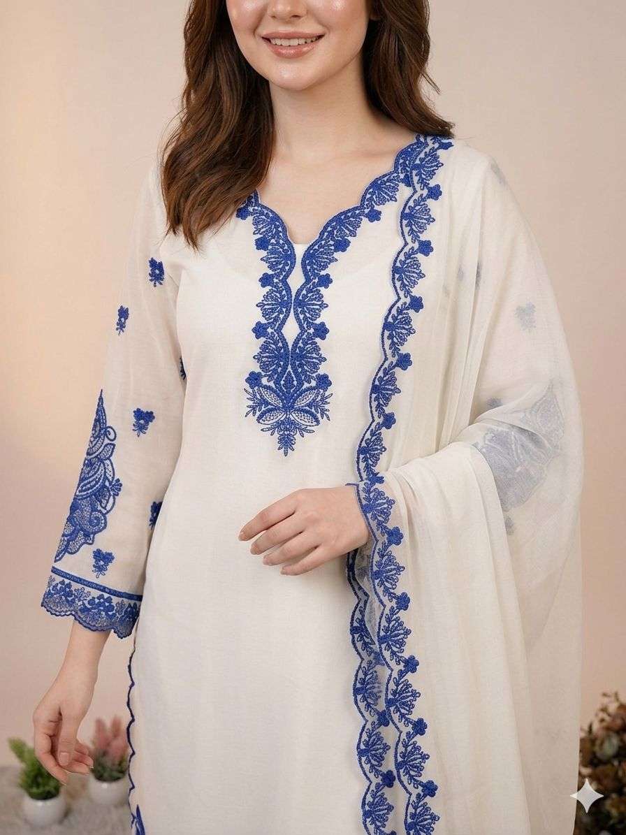 LG 2079 COTTON FANCY EMBROIDERY WORK LADIES PAKISTANI STYLE SUIT