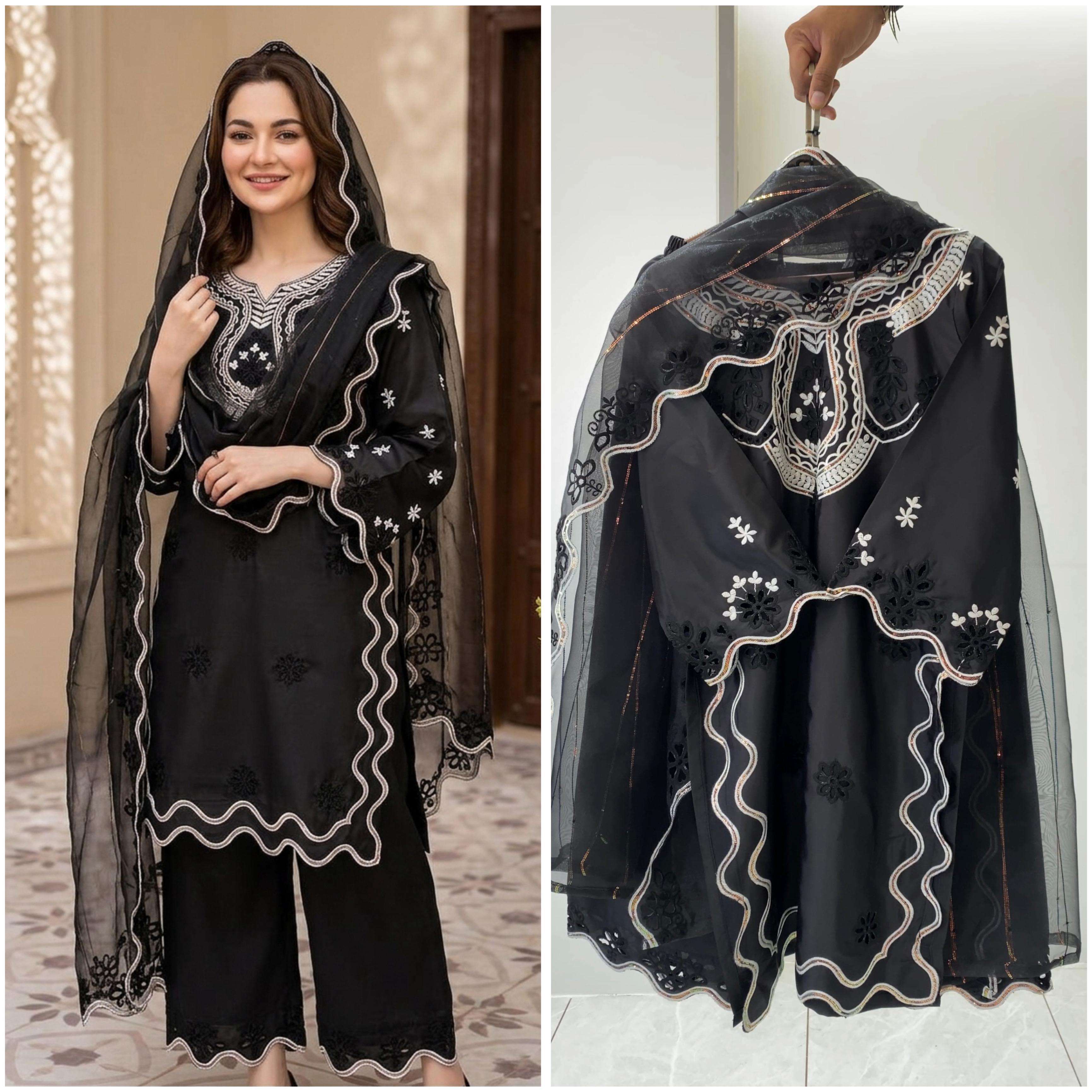 LG 2081 SILK PAKISTANI STYLE DESIGNER LOOK PARTY WEAR LADIES SUIT