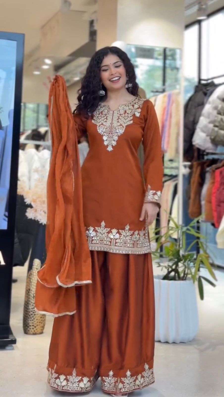 LG 2087 SILK SEQUENCE HEAVY EMBROIDERY DESIGNER WORK PARTY WEAR LADIES SUIT