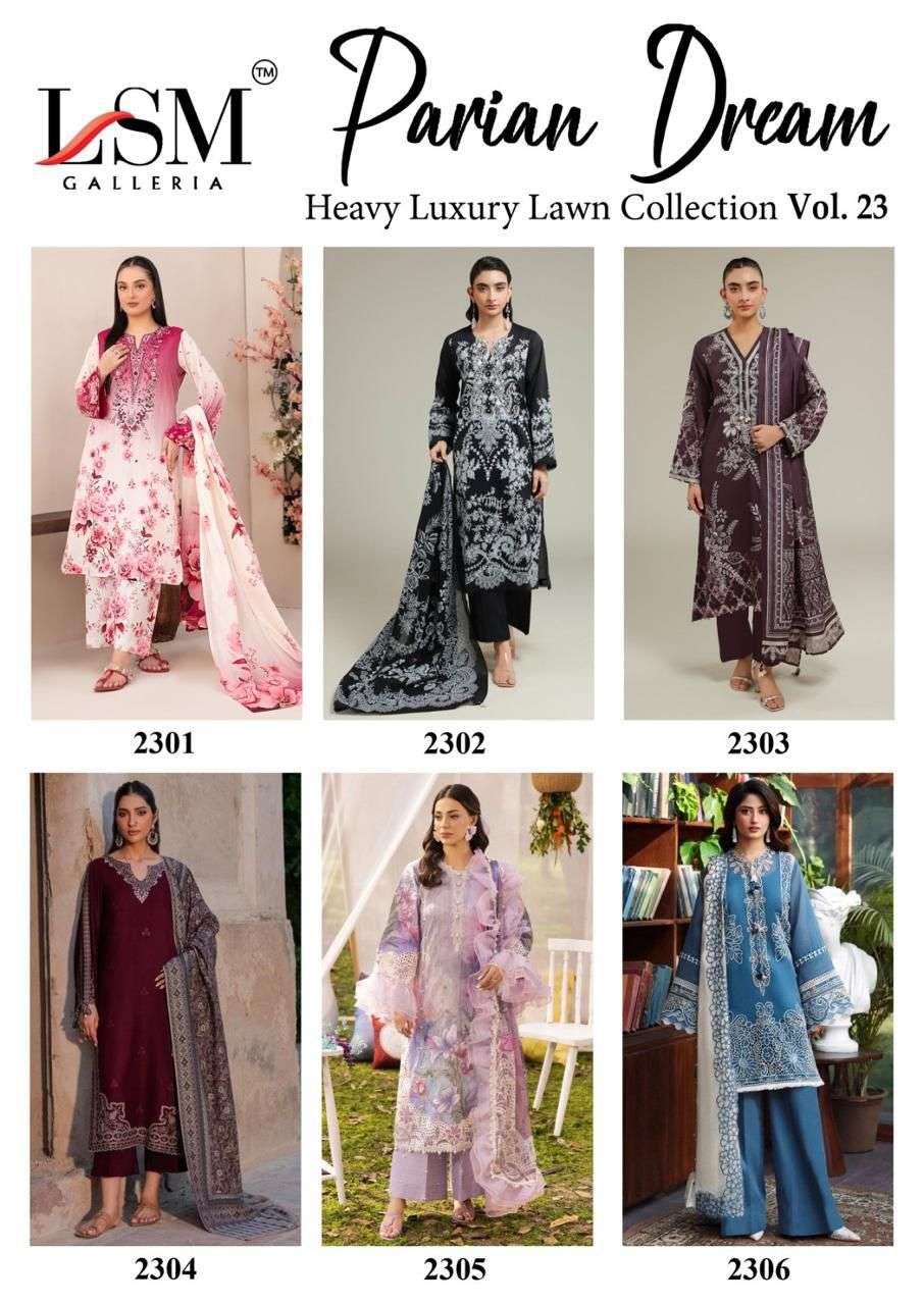LSM GALLERIA PARIAN DREAM HEAVY LUXURY LAWN COLLECTION VOL 23 DIGITAL PRINT SALWAR SUIT