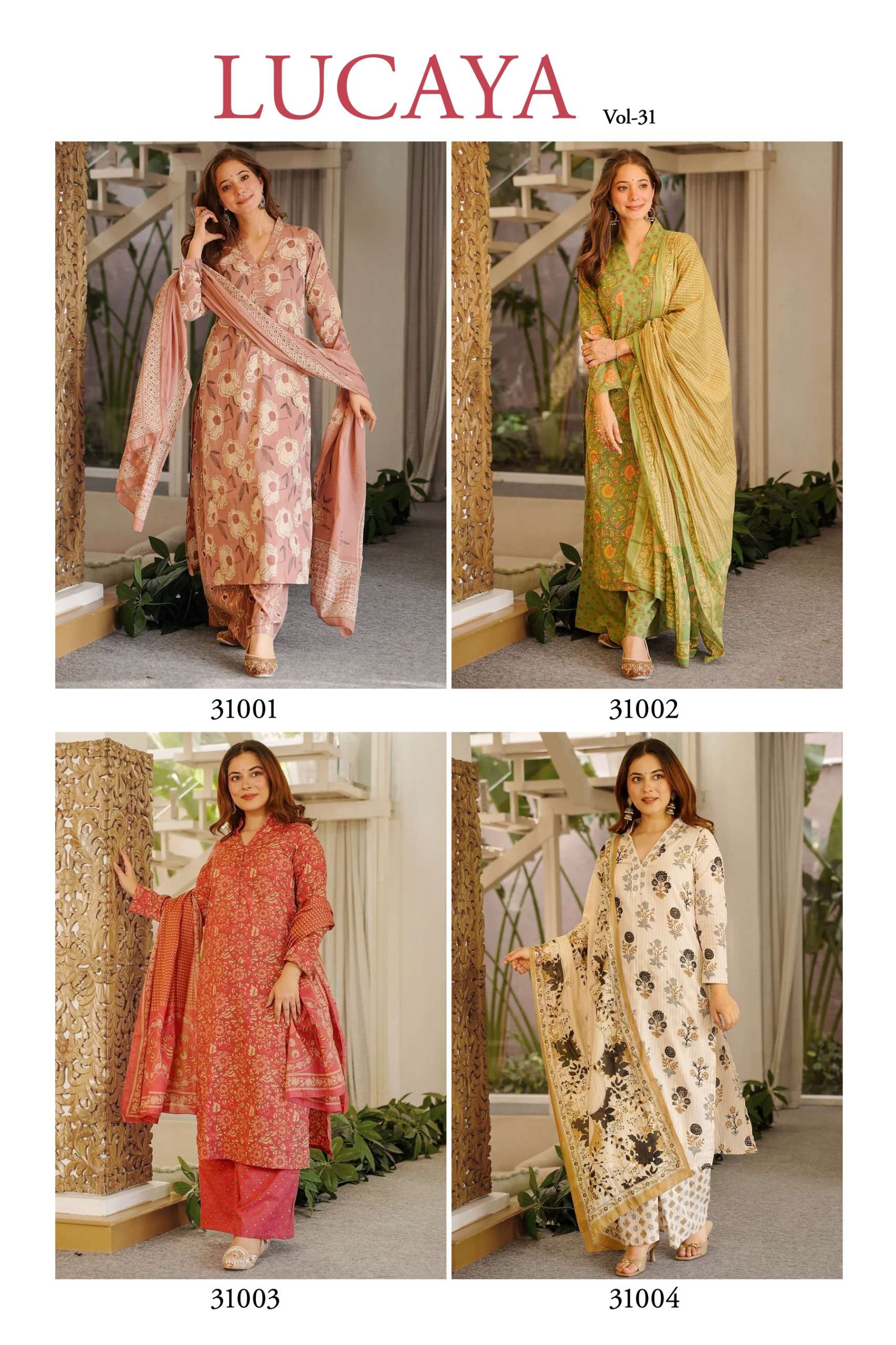 LUCAYA VOL 31 DIGITAL PRINT FANCY COMFORTABLE LADIES 3PCS SET COLLECTION 