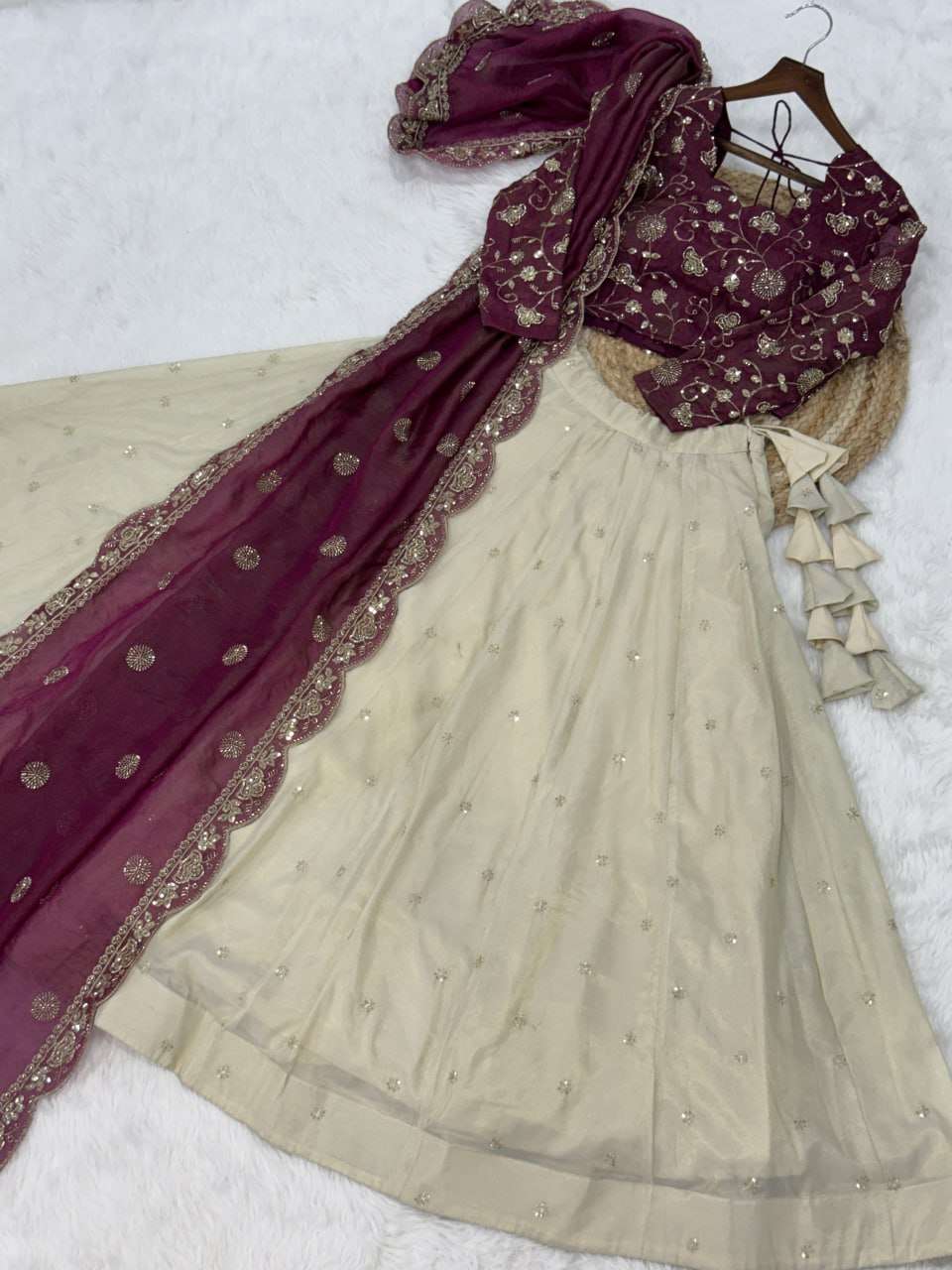 LW 7164 SILK HEAVY SEQUENCE EMBROIDERY DESIGNER WORK FESTIVE WEAR LEHENGA CHOLI COLLECTIONS 