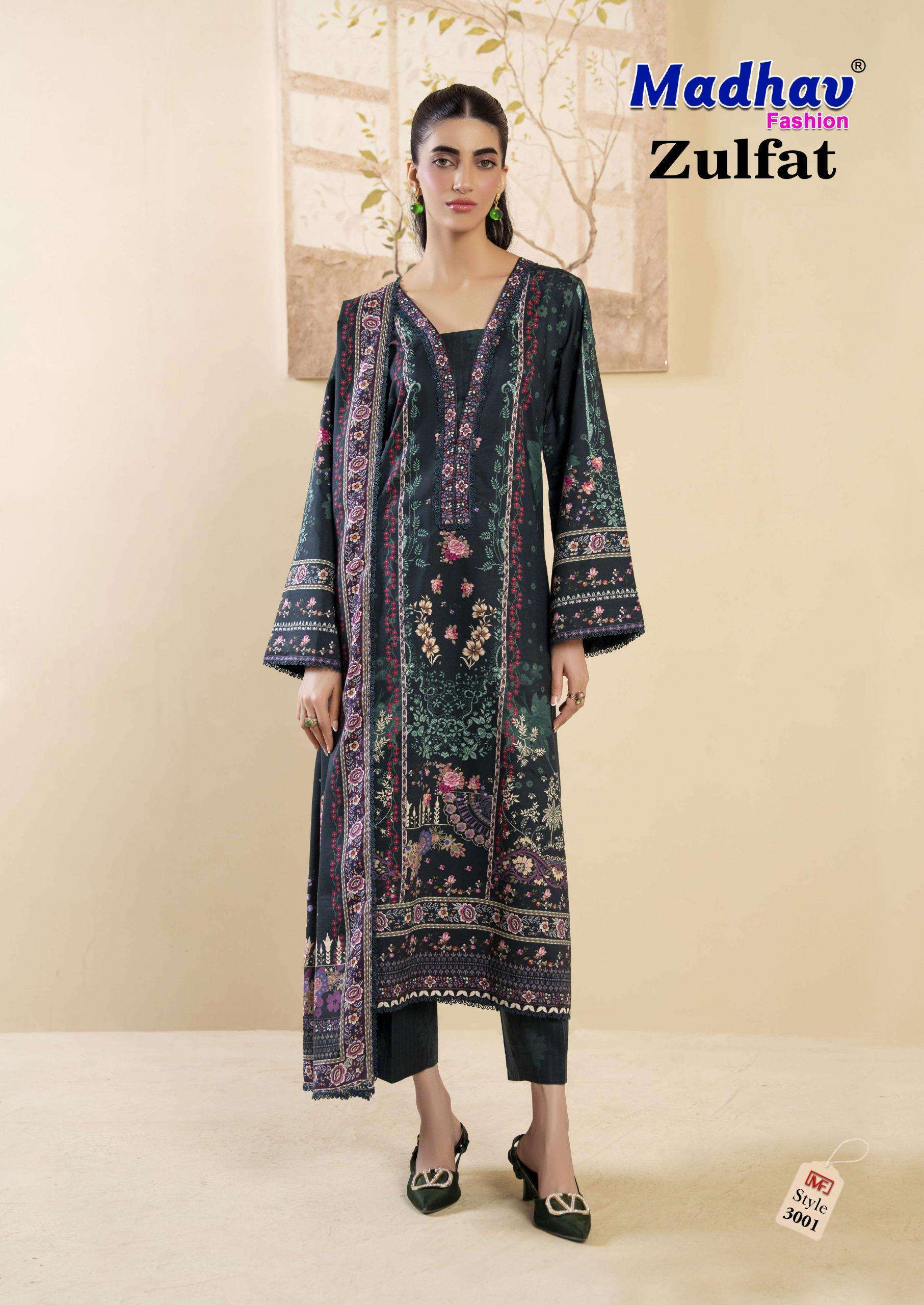 MADHAV FASHION ZULFAT VOL 3 LAWN COTTON DIGITAL PRINTS SALWAR SUIT