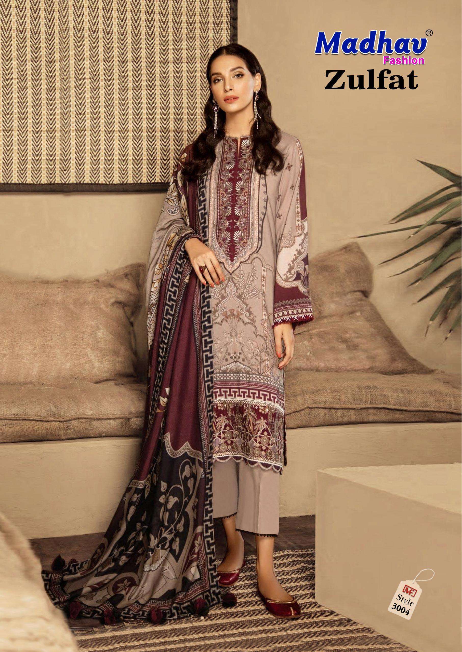 MADHAV FASHION ZULFAT VOL 3 LAWN COTTON DIGITAL PRINTS SALWAR SUIT