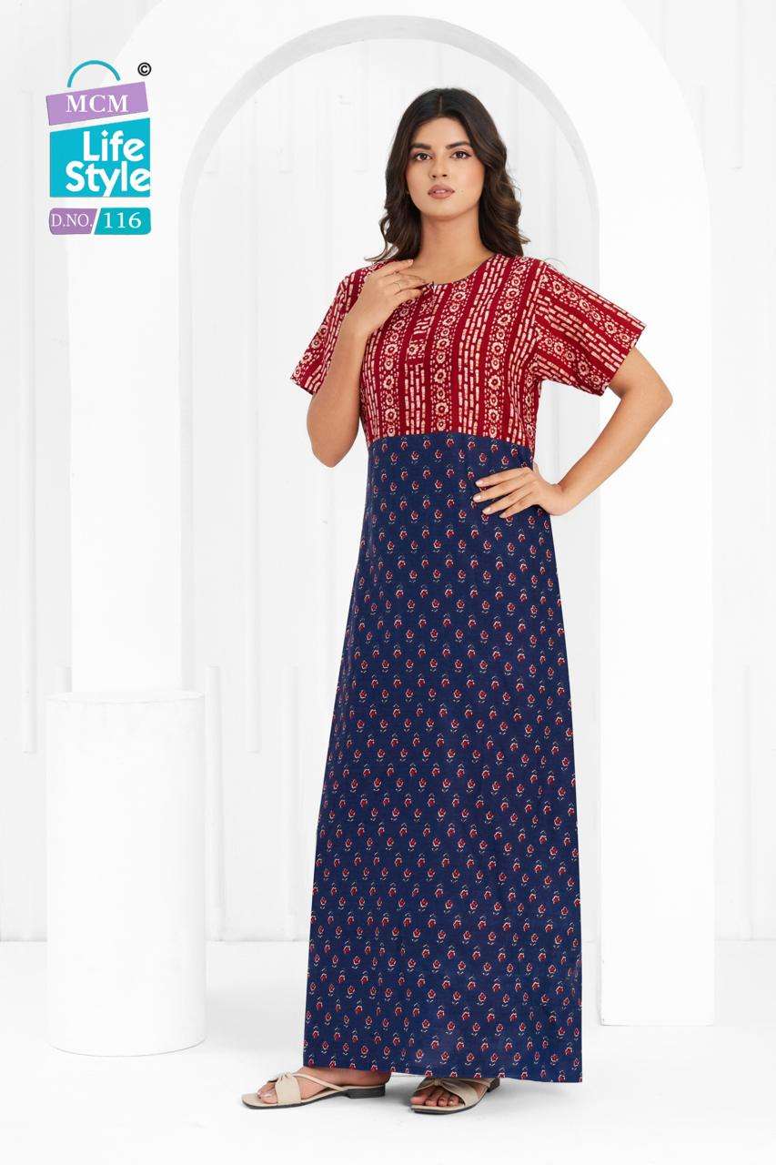 MCM LIFESTYLE NIGHTY COLLECTION COTTON PRINTED NIGHT WEAR COLLECTION 