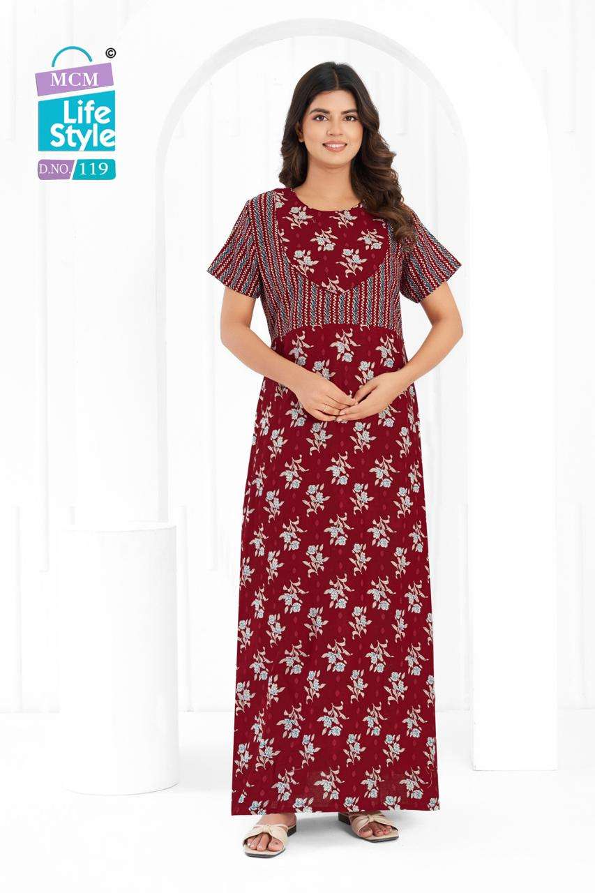 MCM LIFESTYLE NIGHTY COLLECTION COTTON PRINTED NIGHT WEAR COLLECTION 