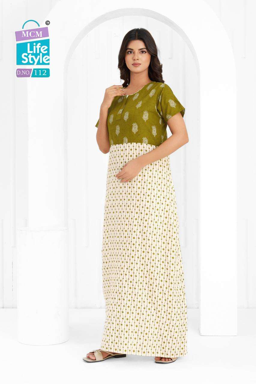 MCM LIFESTYLE NIGHTY COLLECTION COTTON PRINTED NIGHT WEAR COLLECTION 