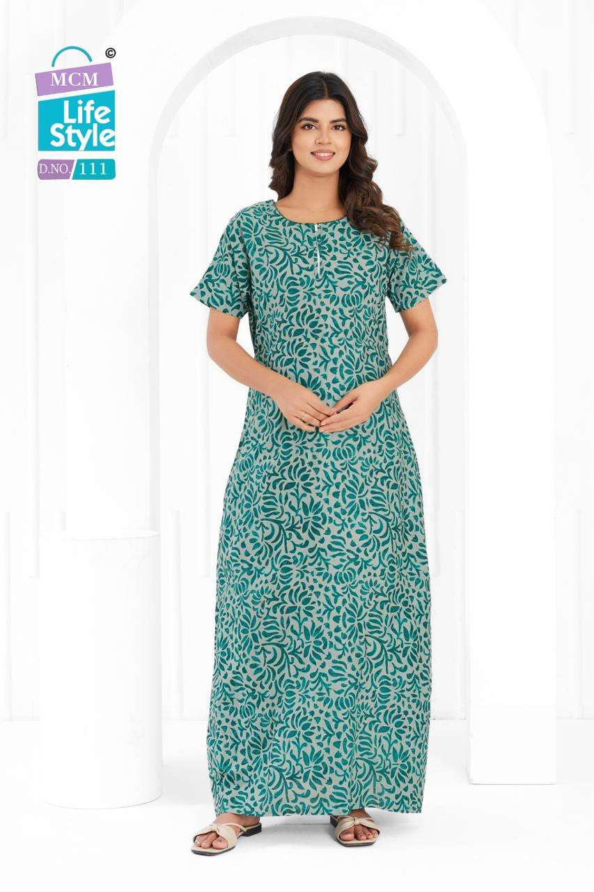MCM LIFESTYLE NIGHTY COLLECTION COTTON PRINTED NIGHT WEAR COLLECTION 