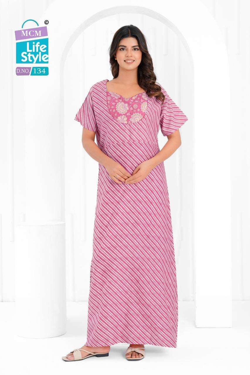 MCM LIFESTYLE NIGHTY COLLECTION COTTON PRINTED NIGHT WEAR COLLECTION 