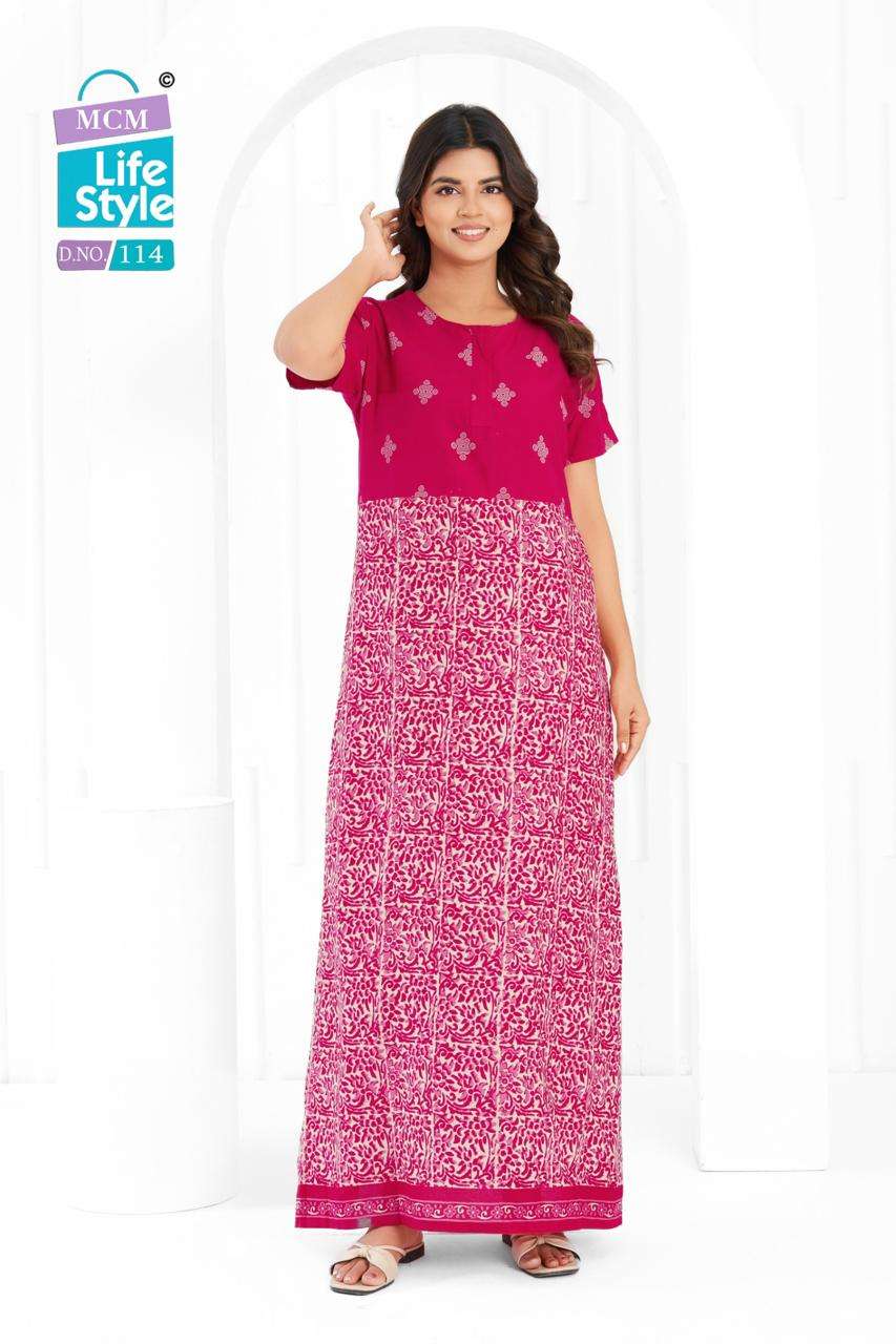 MCM LIFESTYLE NIGHTY COLLECTION COTTON PRINTED NIGHT WEAR COLLECTION 