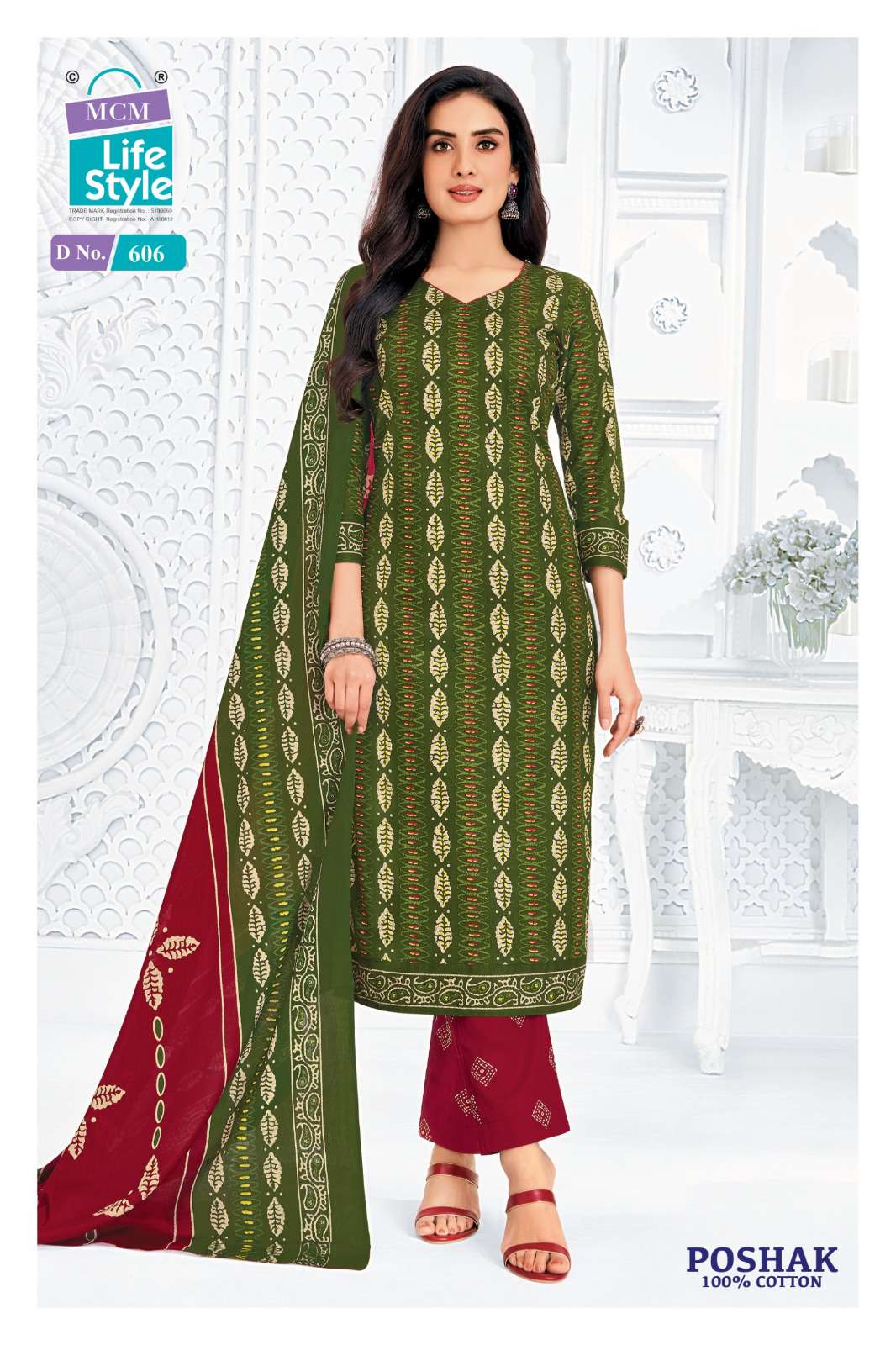 MCM LIFESTYLE POSHAK VOL 6 COTTON BATIK PRINT LADIES READY MADE SUIT