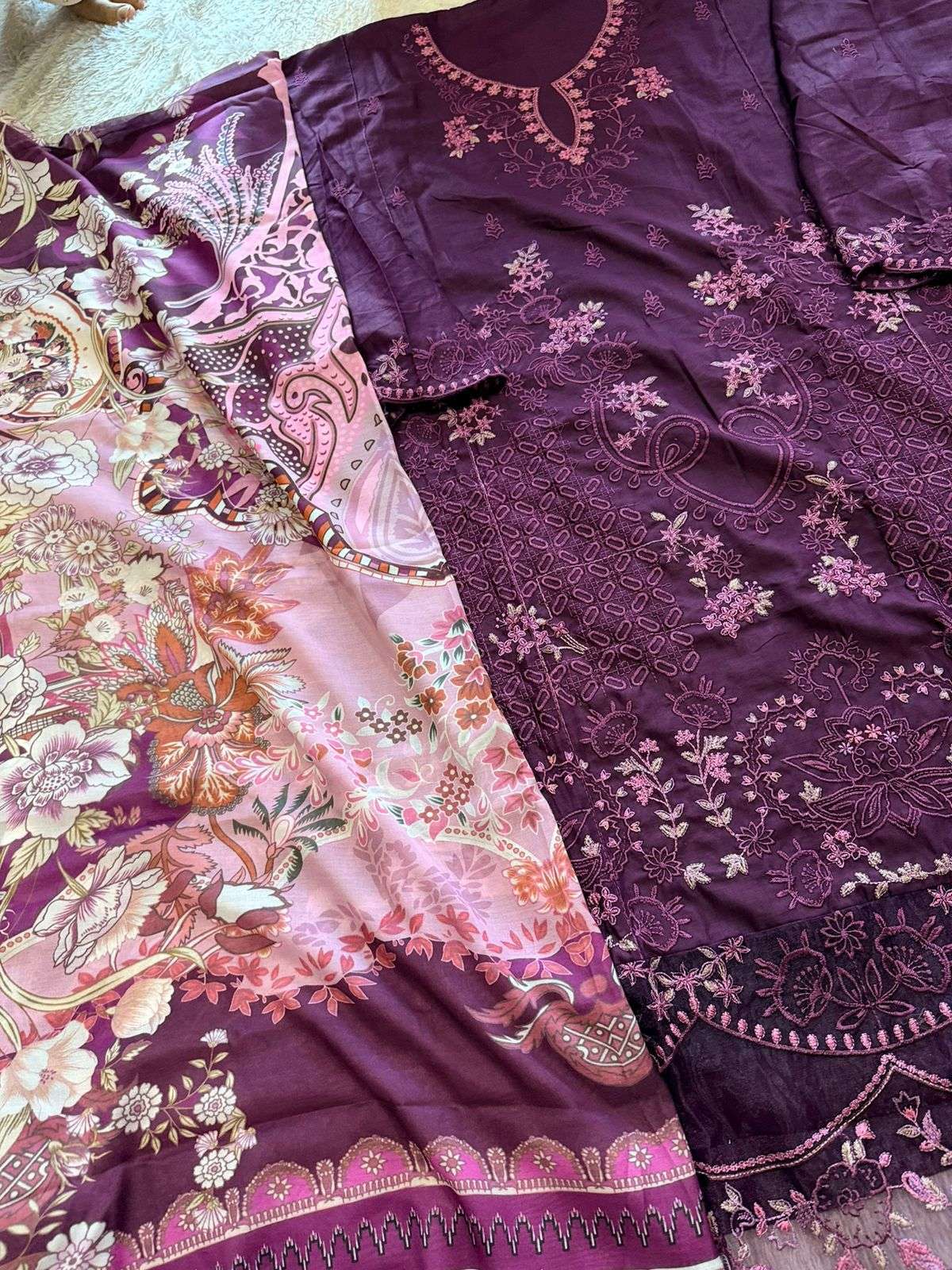 MEHBOOB TEX OMBRE LAWN COLLECTION NX VOL 2 COTTON EMBROIDERY DESIGNER SALWAR KAMEEZ 